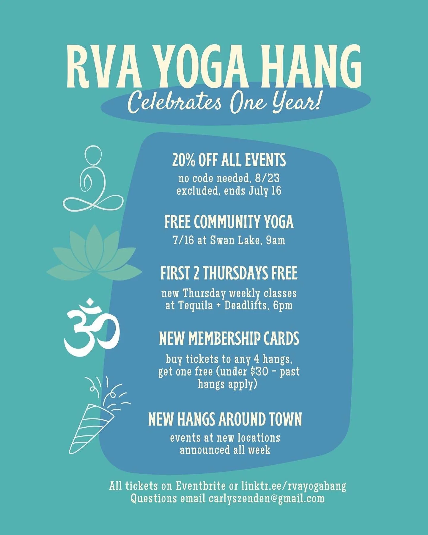 What a week here at RYH camp!! 🥰 We are so honored by the support and positive response to our first birthday celebrations and offerings. 🎉Thank you RVA!! To sum it all up, check out everything we have going on this summer and come hang with us som
