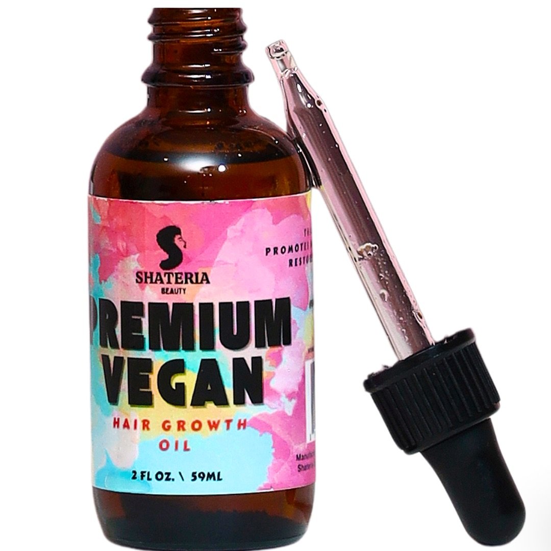 Premium Vegan Hair Growth Oil (2 oz) for Thinning Edges & Scalp