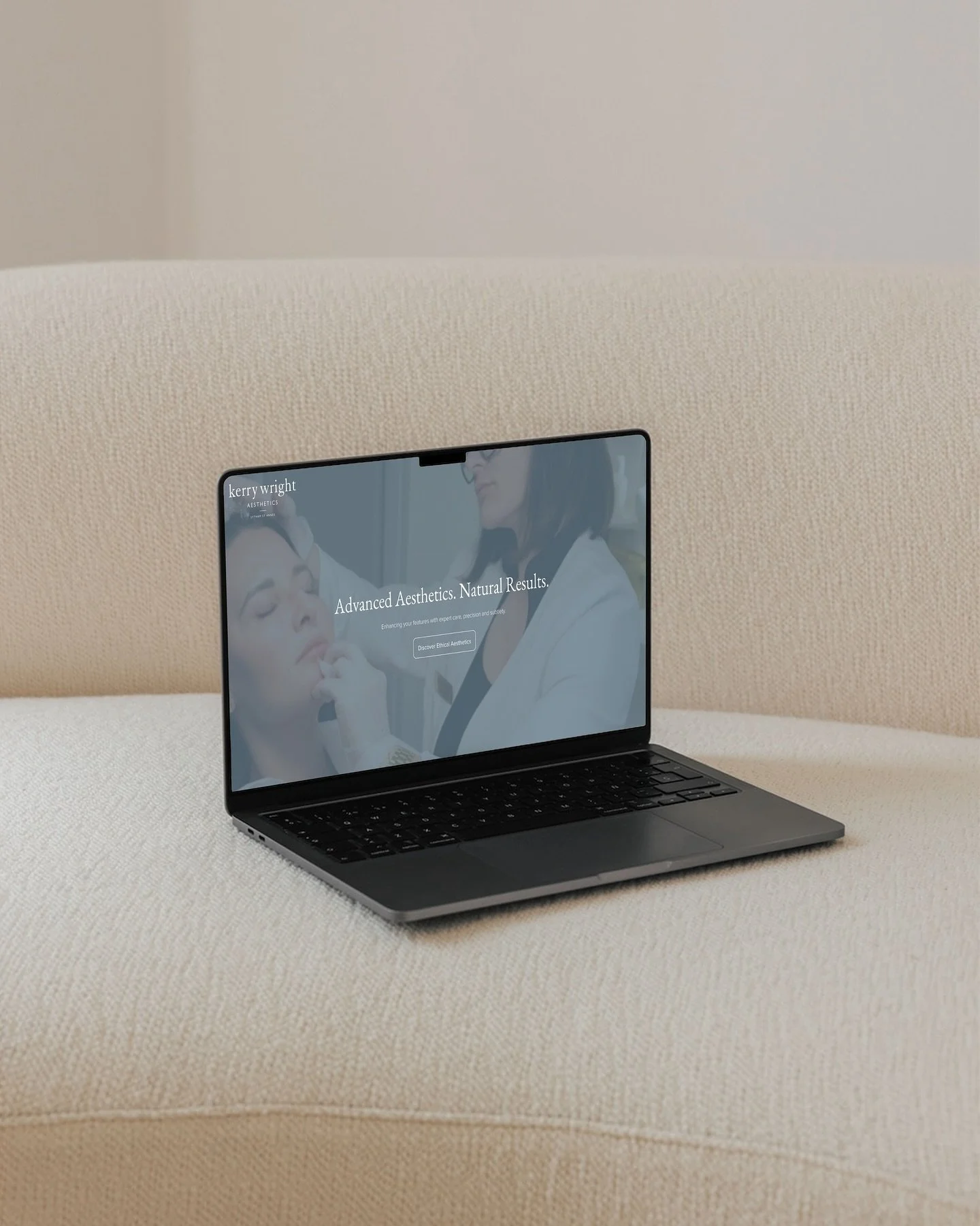Introducing the new website for @kerrywrightaesthetics 
 
A clean, modern and intuitive online space that reflects Kerry&rsquo;s refined approach to aesthetics. Thoughtfully designed with the brand palette and client journey at the core.

From seamle