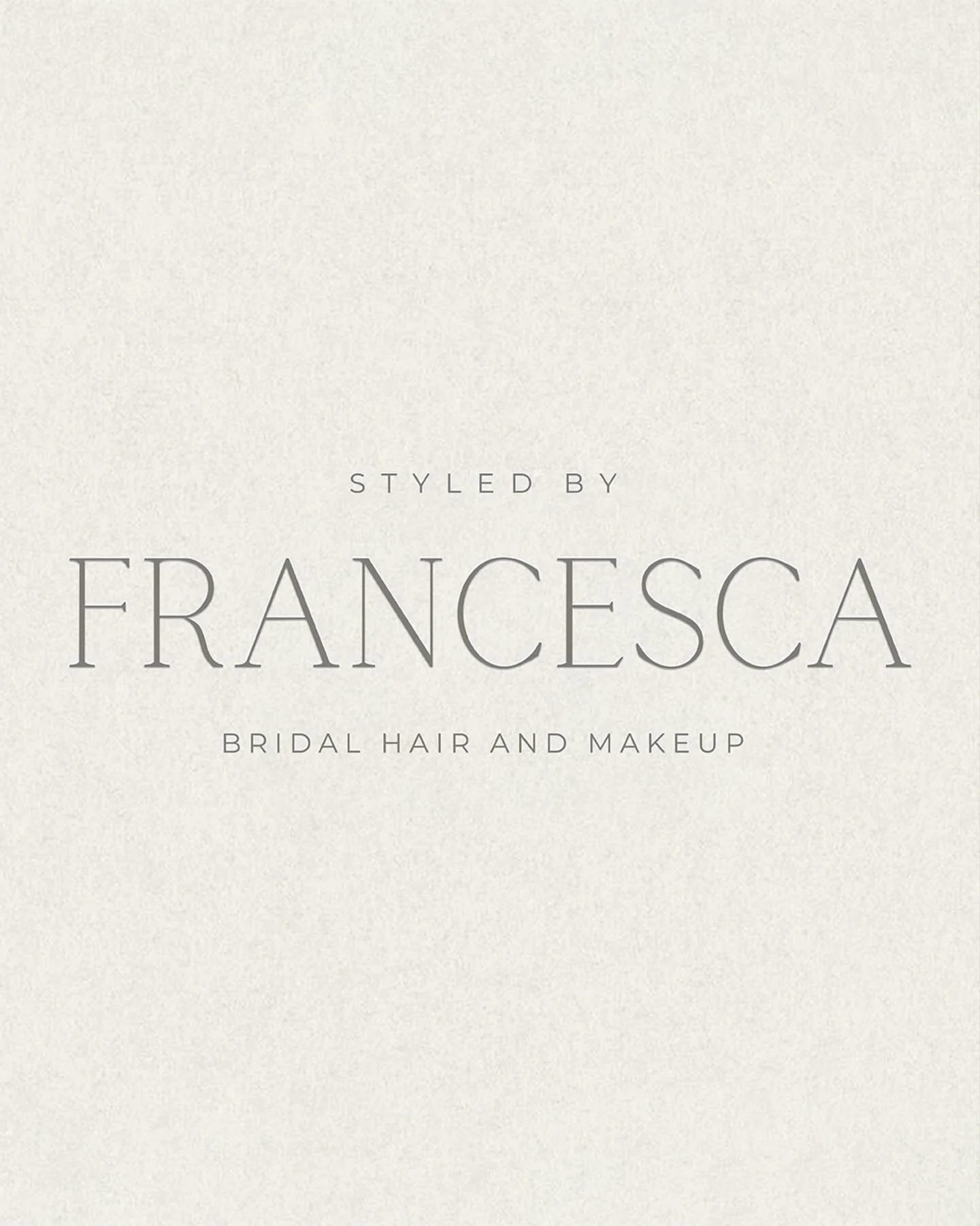Swipe to explore the brand suite for @styledbyfrancesca 

A rebrand reflecting the elegance and artistry behind every bridal look through timeless minimalism and quiet luxury 🤍