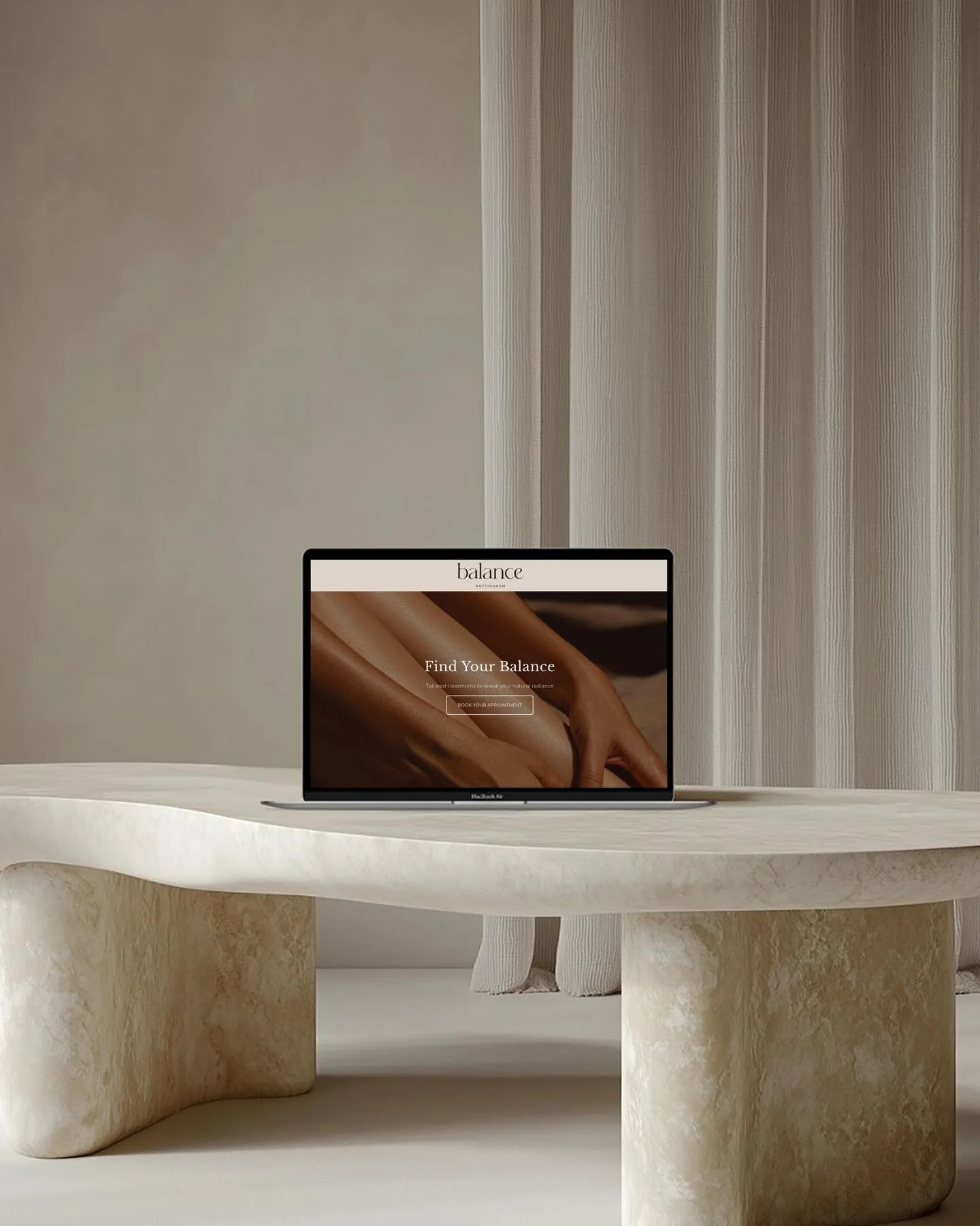 WEBSITE IS NOW LIVE 🤎

A calm, minimal digital space for @balancenottingham , with the branding carried seamlessly throughout the full site - from typography and colour palette to the overall understated visual style.

The website focuses on clarity