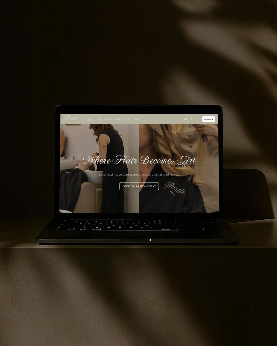 WEBSITE IS NOW LIVE 🤍

An elevated digital experience for @thistleandcosalon, designed to reflect the welcoming atmosphere of the salon.

With a clean layout and intuitive navigation, the website makes exploring services and booking appointments sim