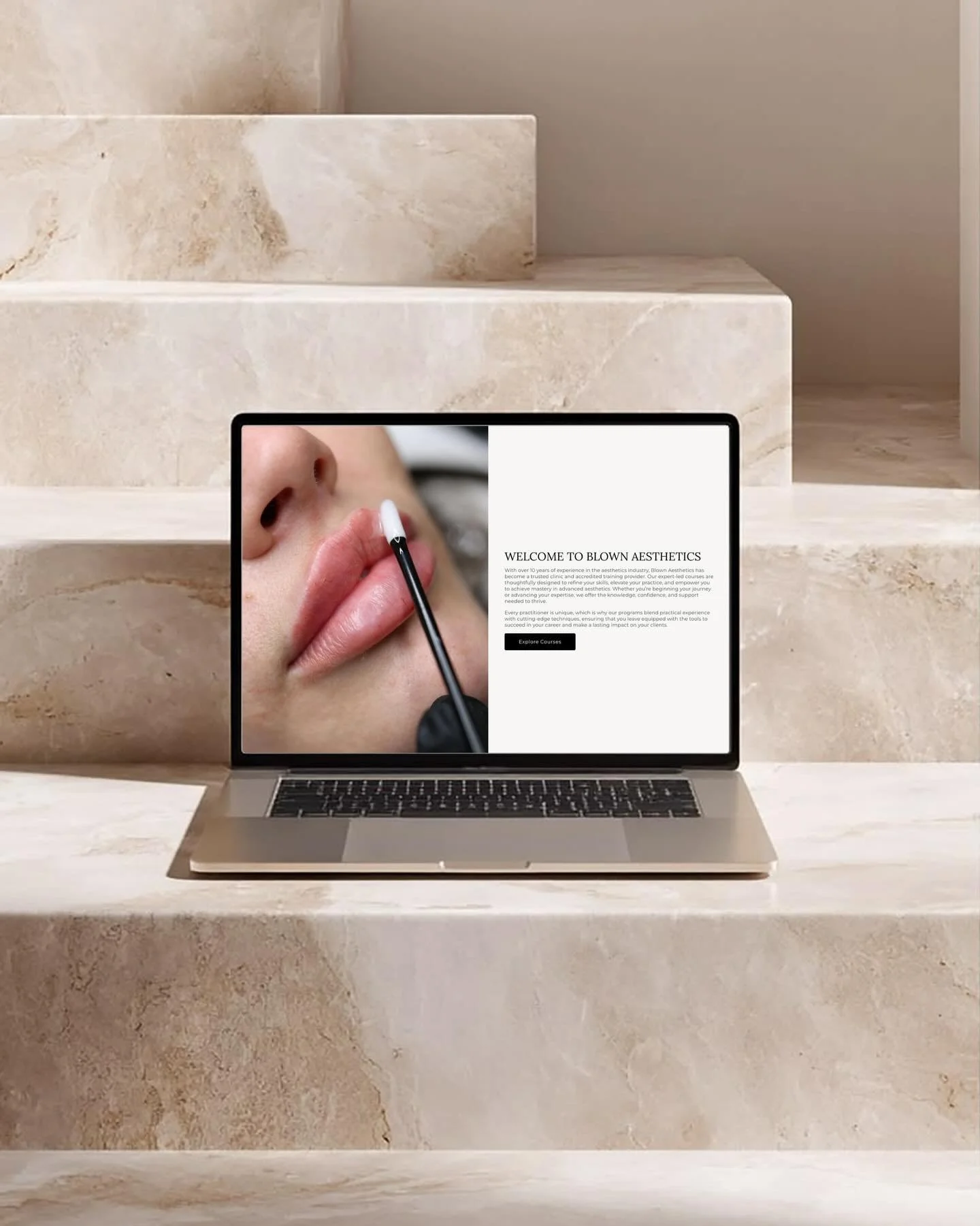Introducing the new online presence for @blown.aesthetics 🤍

A digital space designed to reflect expertise, professionalism and ambition in the aesthetics industry.

This website redesign was created with students and practitioners in mind, a seamle