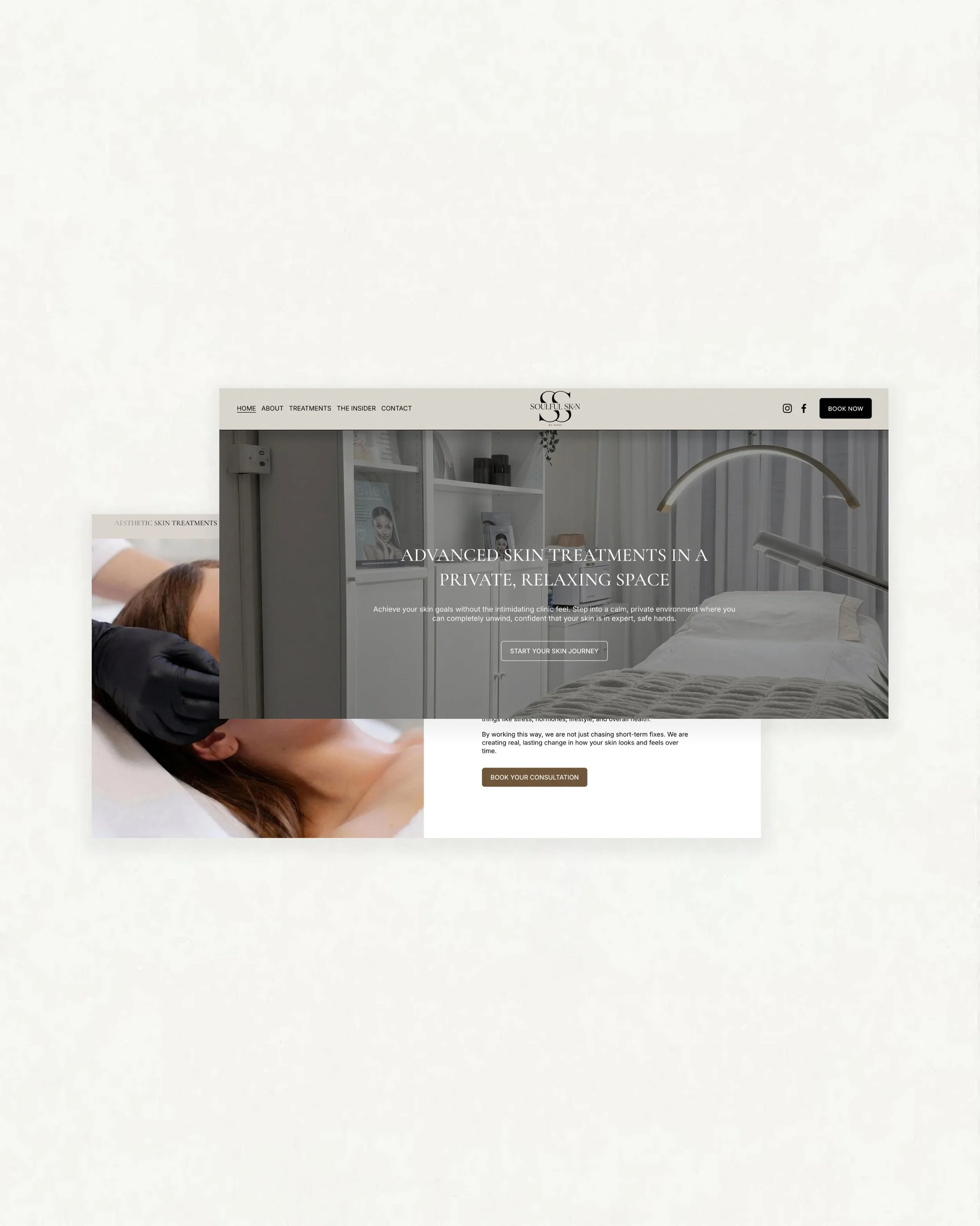 WEBSITE IS NOW LIVE 🤍

Introducing the new digital home for @soulfulskin1, designed to capture the calm, elevated experience of the brand.

This project included both branding and website design, creating a cohesive visual identity that flows seamle