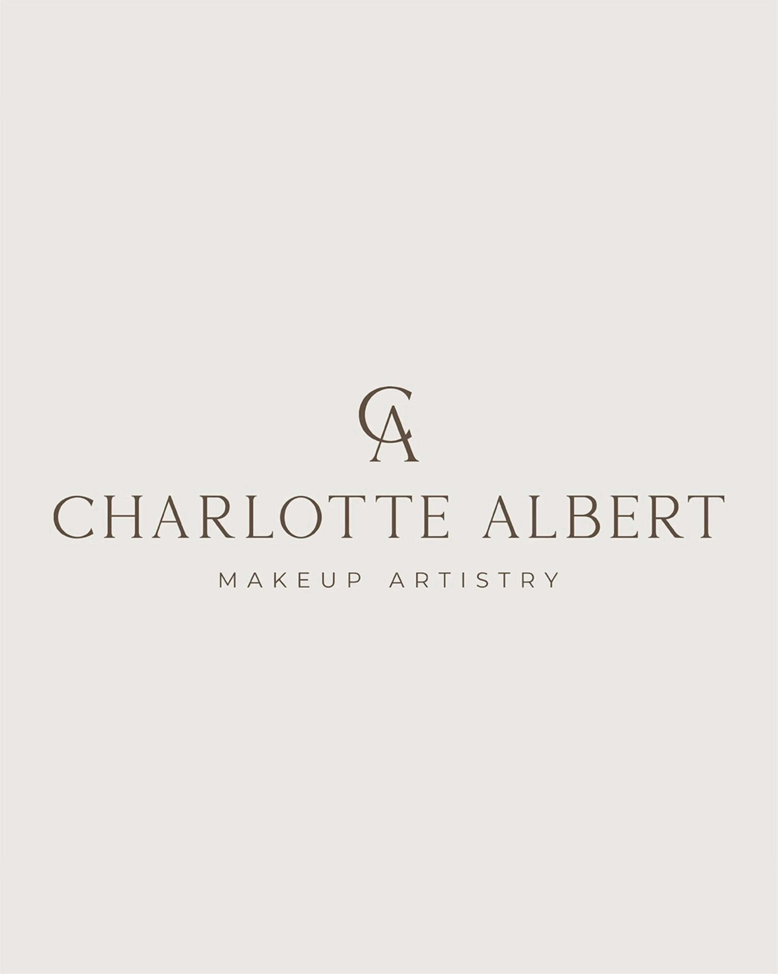 Introducing the brand suite for @charlottealbert.makeup 🤍

A timeless expression of luxury and refinement. Graceful details and elevated typography come together to create a brand presence that feels sophisticated, radiant and effortlessly elegant, 