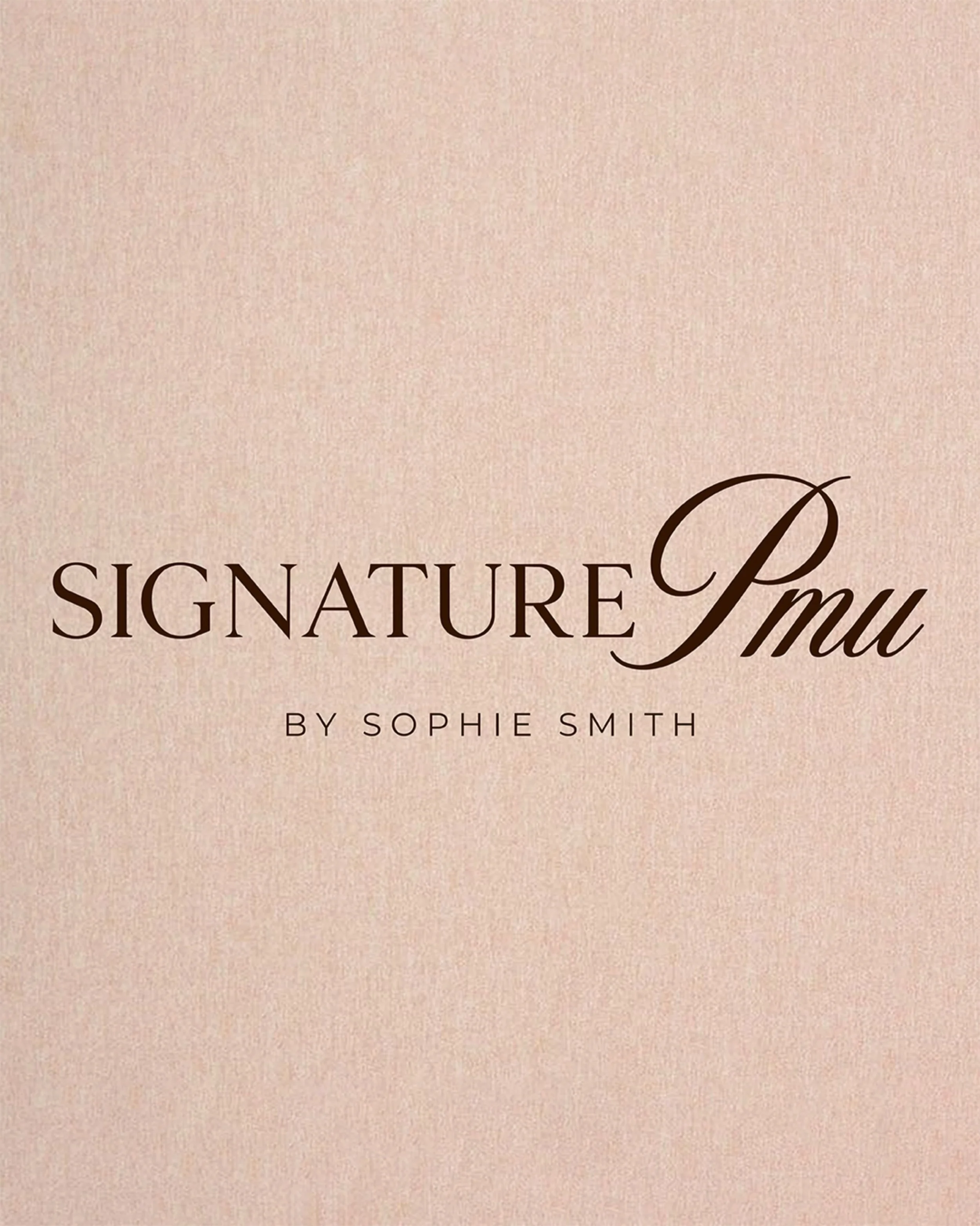 Swipe to explore the brand suite for @sophiesignaturepmu ✨

An elegant identity centred around timeless typography, flowing script lettering and a warm, understated palette.

The contrast of classic serif typography with delicate script details creat
