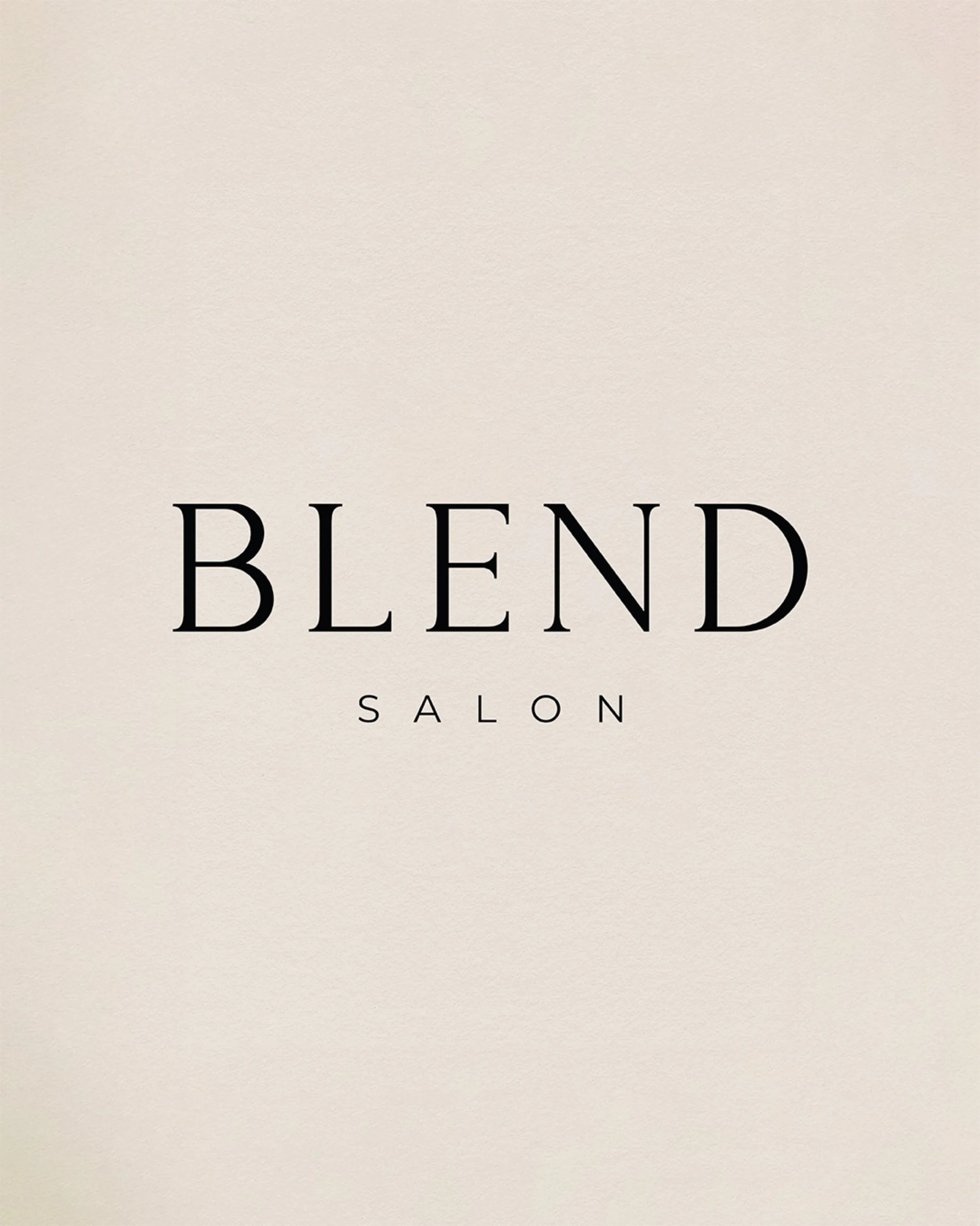 Introducing the brand suite for @blendsalon ☁️

A refined identity centred around elegant typography, considered spacing and a neutral palette.

Taking a less-is-more approach, the clean typography and subtle details create a sense of understated sop