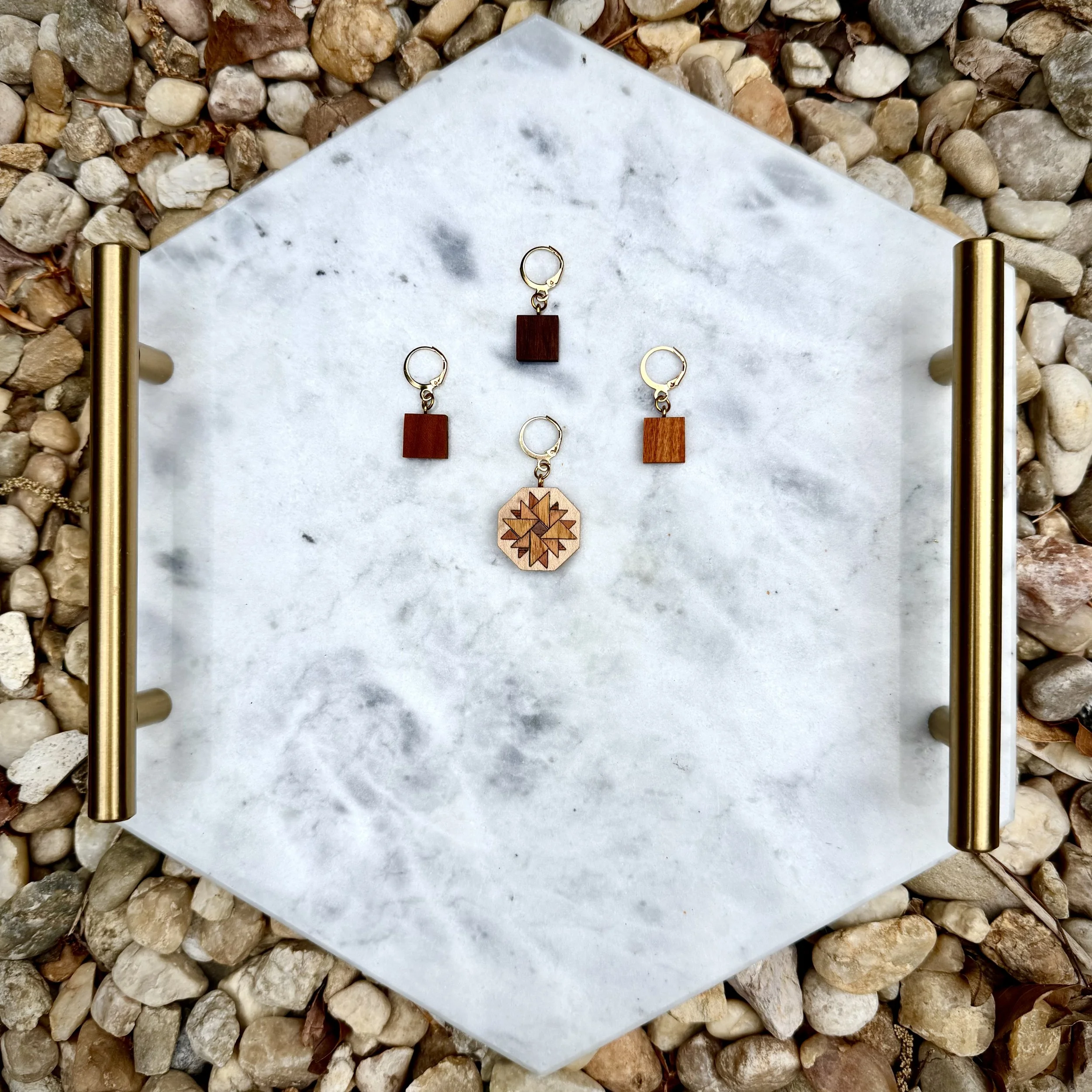 Sunflower Pinwheel Stitch Marker Set - Preorder