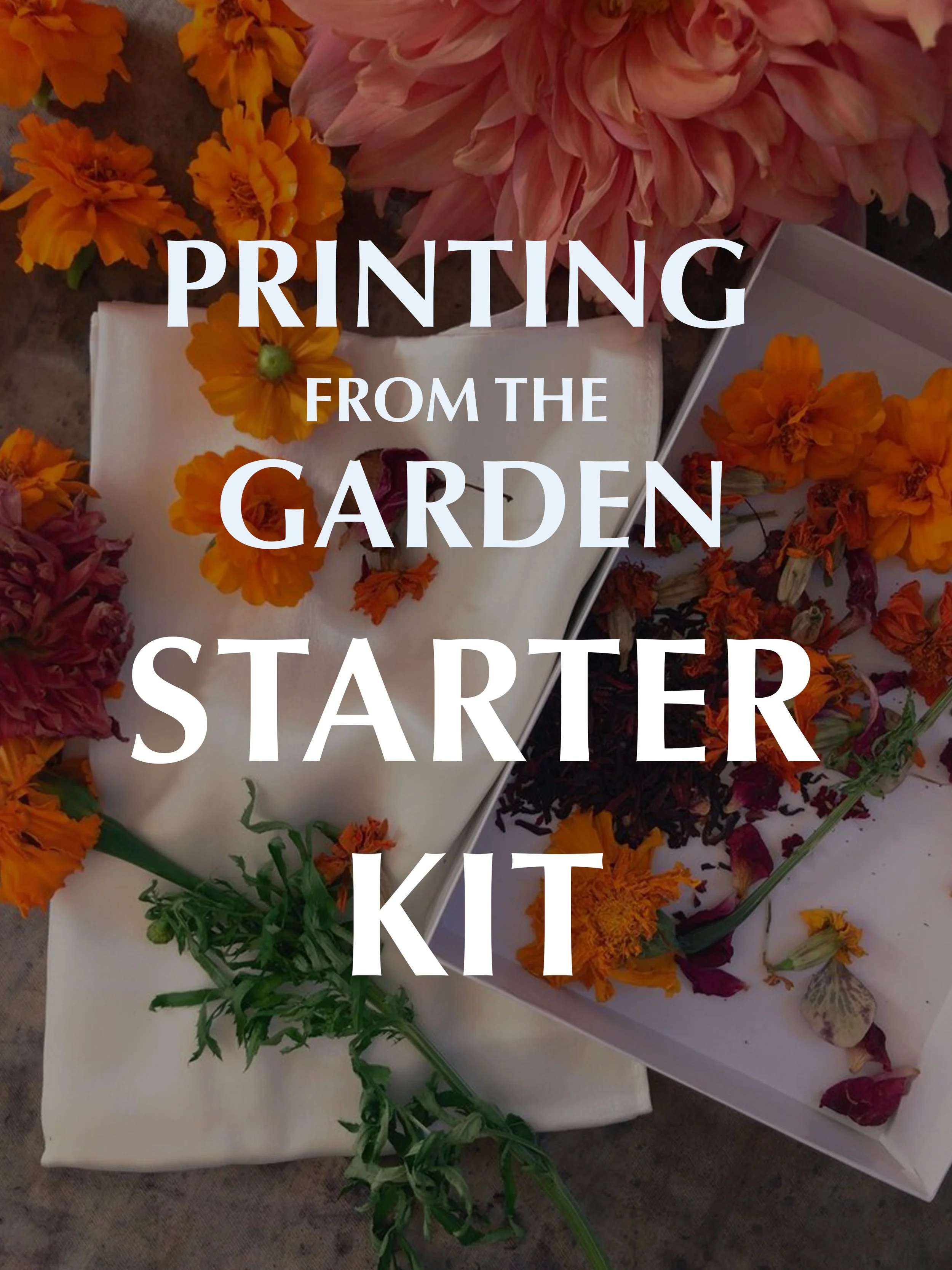 PRINTING FROM THE GARDEN STARTER KIT: Mordant and Fabric Samples