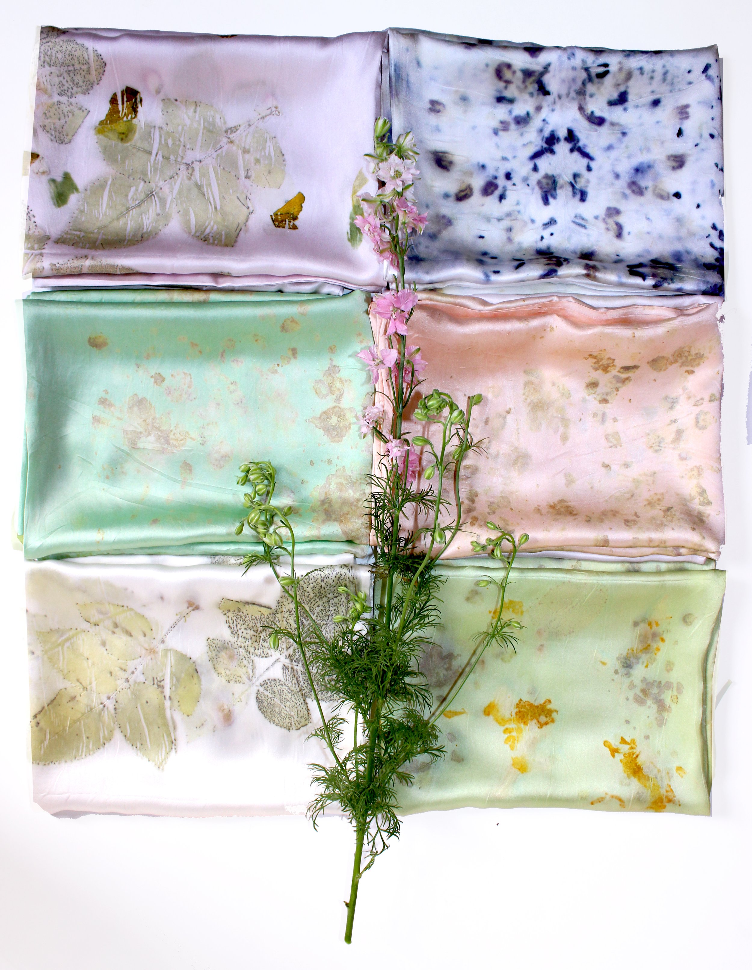 Plant Dyed Silk Pillowcase: Bone & Botanicals — FLORA OBSCURA