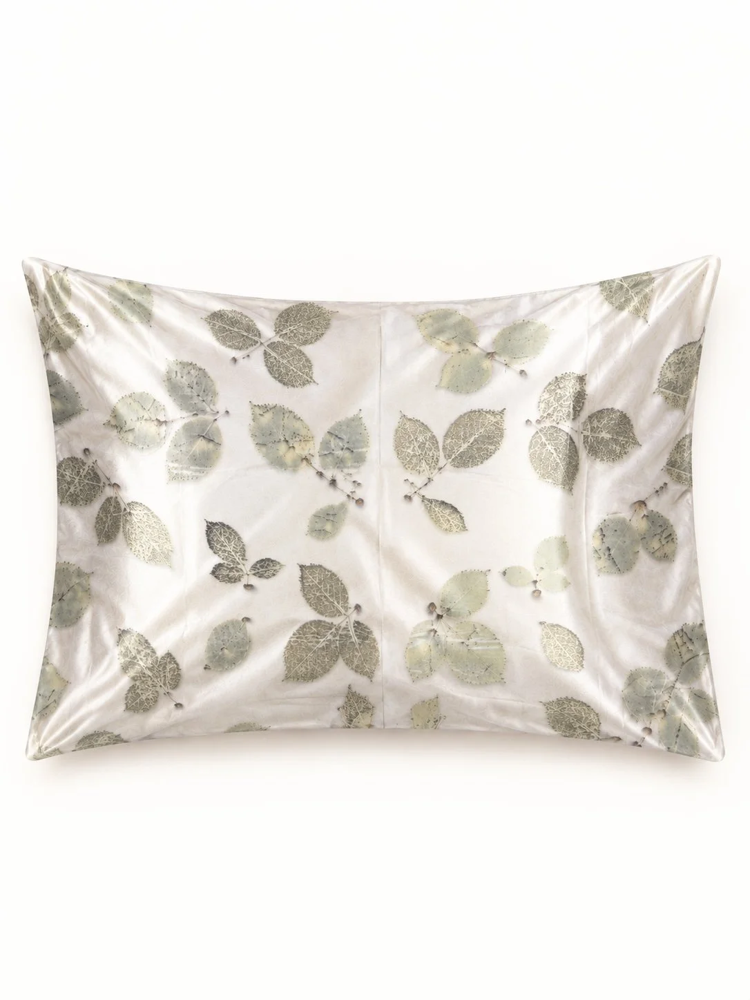 Plant Dyed Silk Pillowcase: Rosa Alba