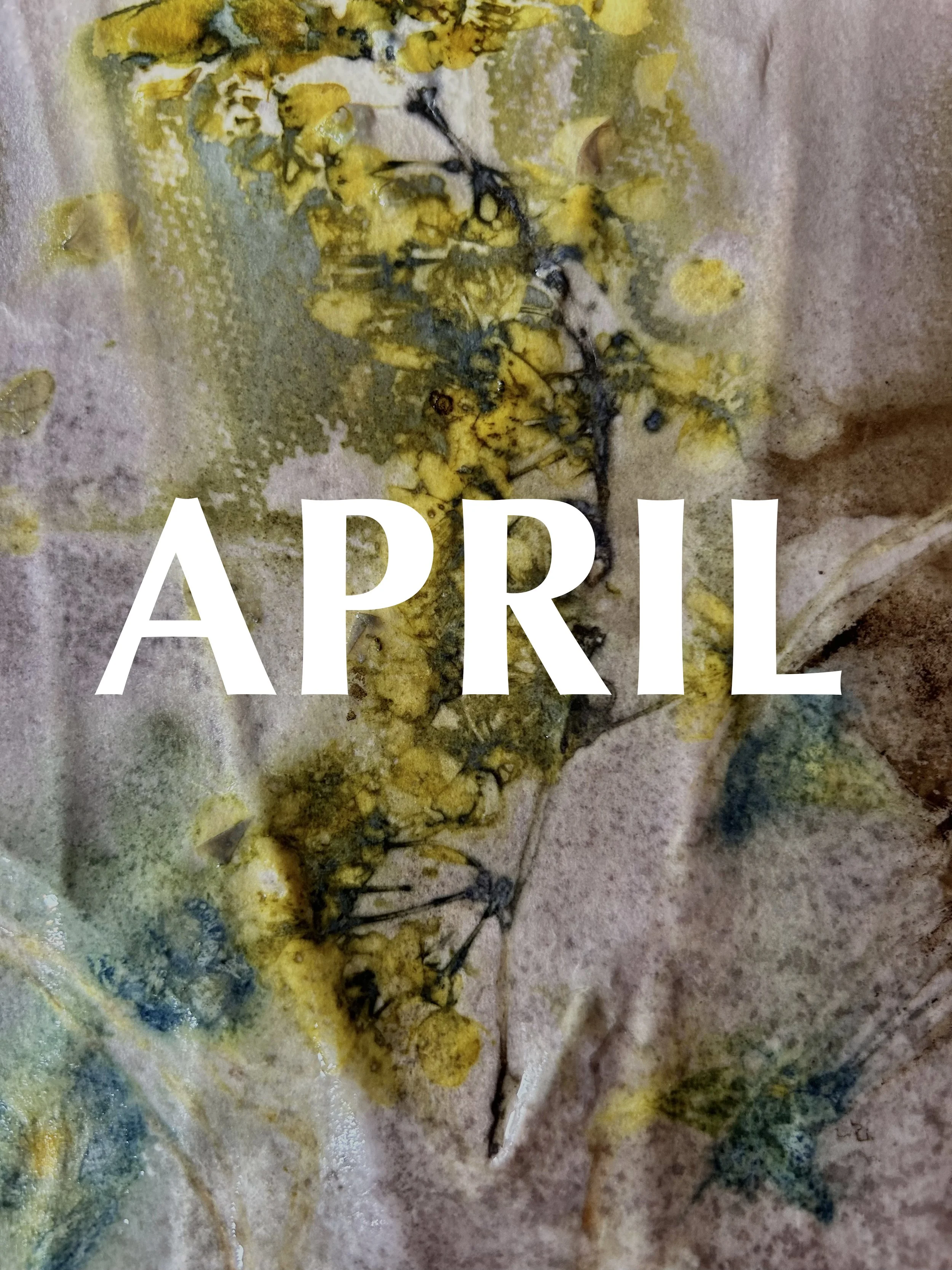 BOTANICAL PRINT MASTERCLASS APRIL: EARLY SPRING IMPRESSIONS