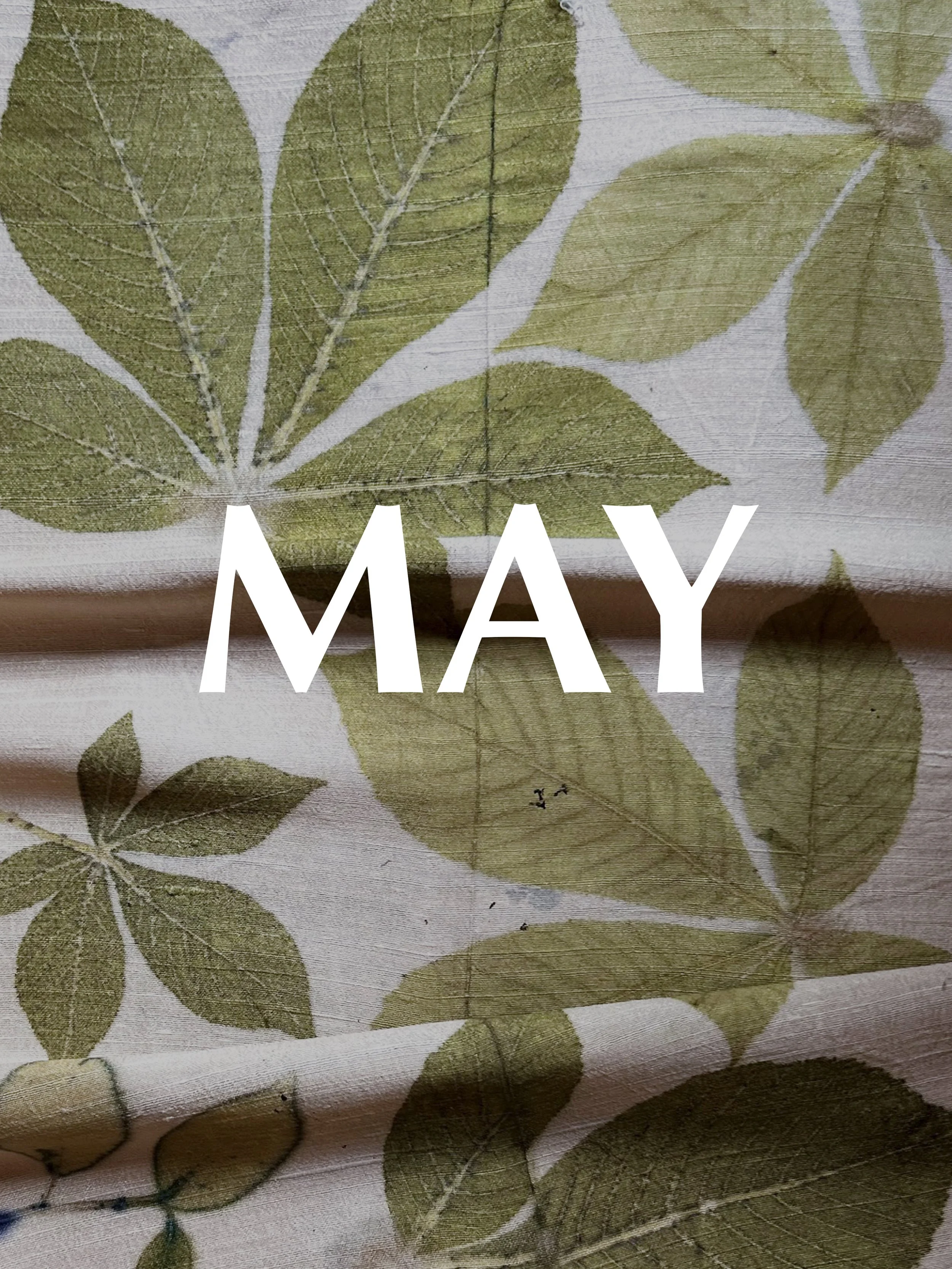 BOTANICAL PRINT MASTERCLASS MAY: Printing with Leaves & Layering