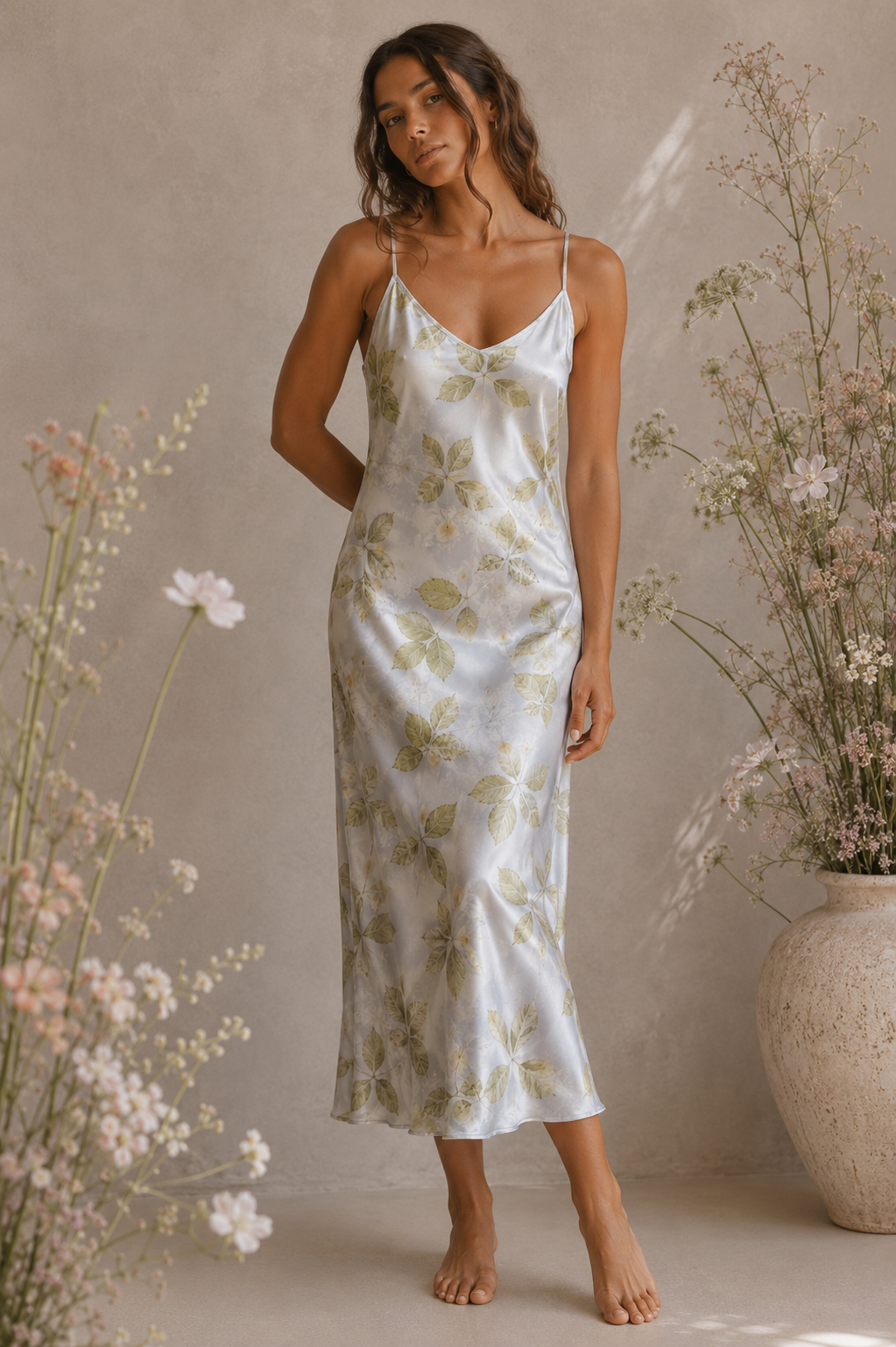 rose leaves silk dress.png