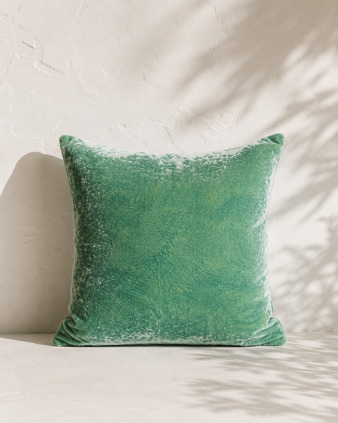 Botanically-Printed Silk Velvet Throw Pillows