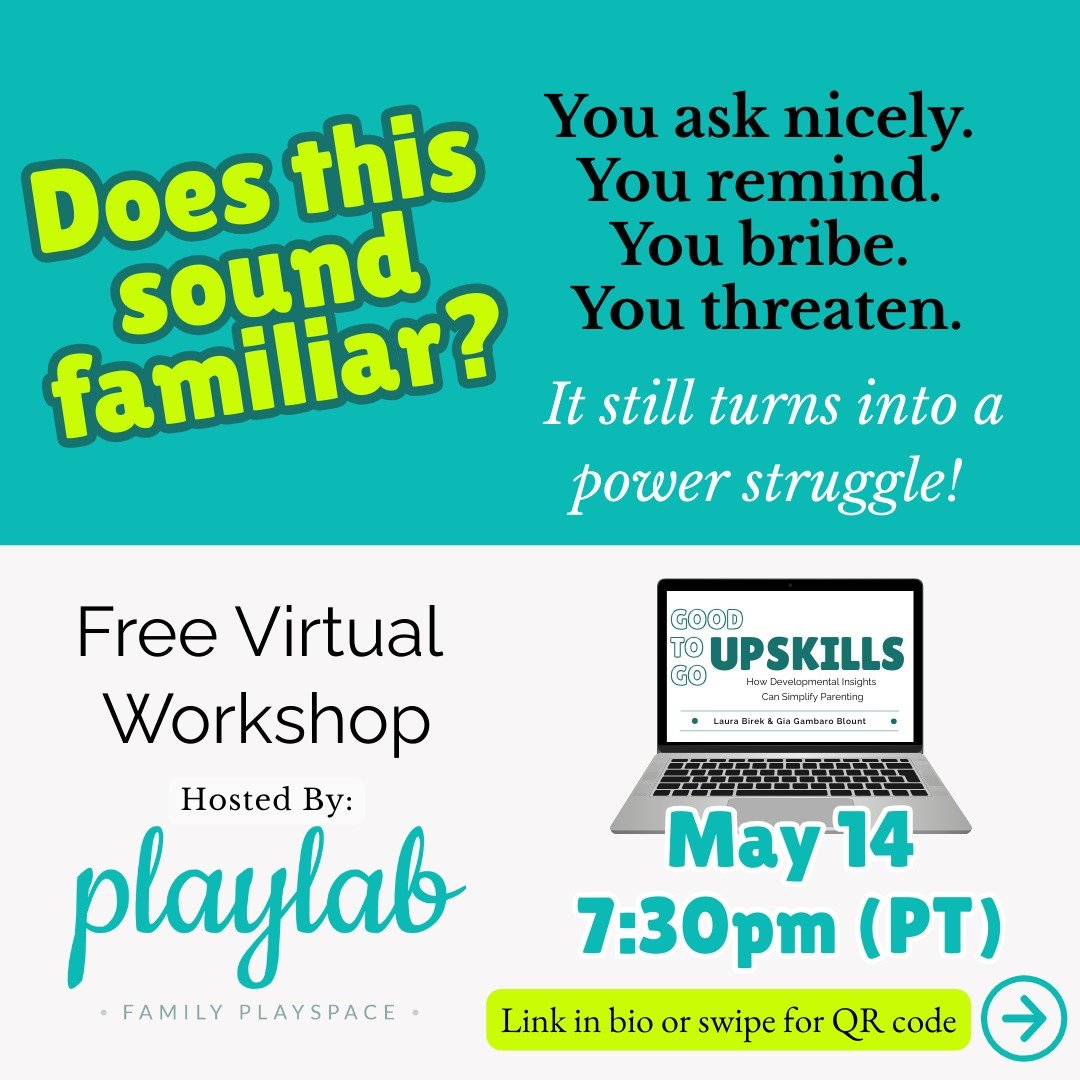 Join us for a free virtual workshop that will give you the tools to respond with more clarity and confidence to the changes you are noticing in your child.

Upskilling: How Developmental Insights Can Simplify Parenting
Hosted by @goplaylab in Eagle R