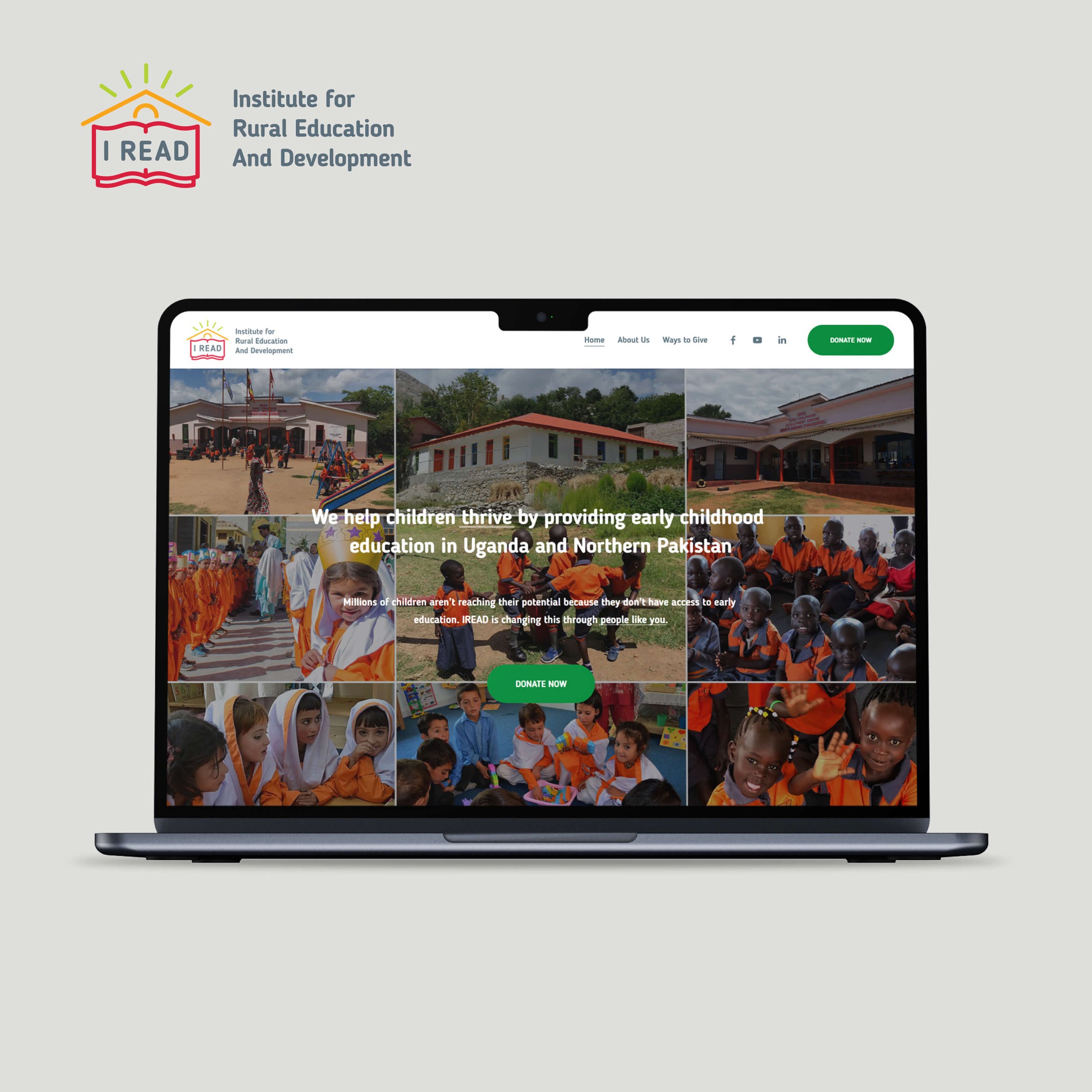 Website refresh design for a North American non-profit organization creating early childhood education opportunities, marketing material, freelance graphic design by Charmaine Muzyka, Calgary A (Copy)