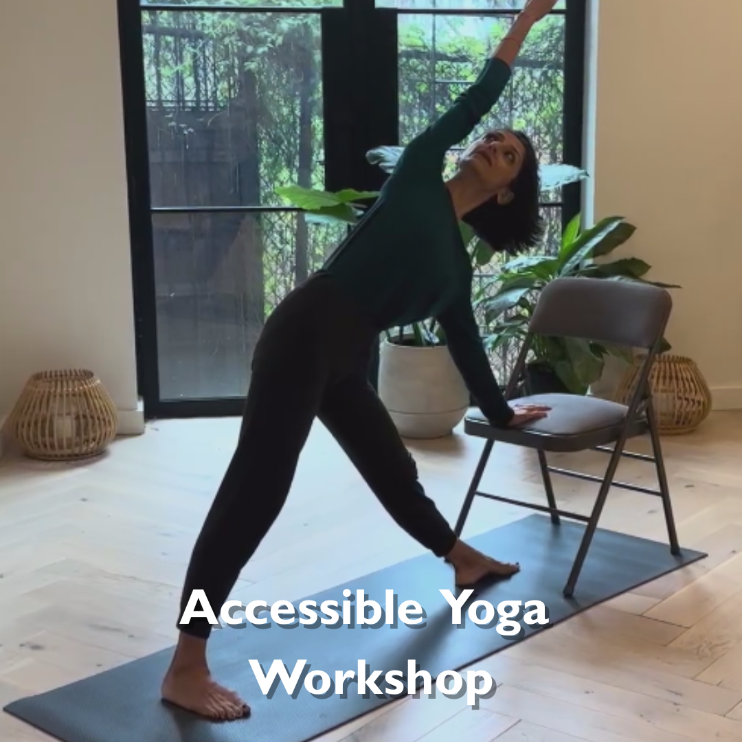 Sat- Mar 7, 12:30 pm - Using chairs and accessible props, this workshop is a dedicated space to find what feels good and functional for your unique body.