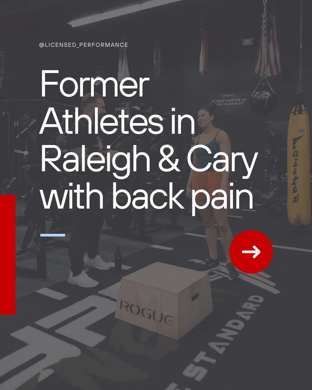 Former athletes in Raleigh &amp; Cary ‼️

If back pain keeps interrupting your training, this page is for you.

You don&rsquo;t need to stop lifting, rest forever, or avoid the movements you enjoy.

You need guidance that actually translates back to 