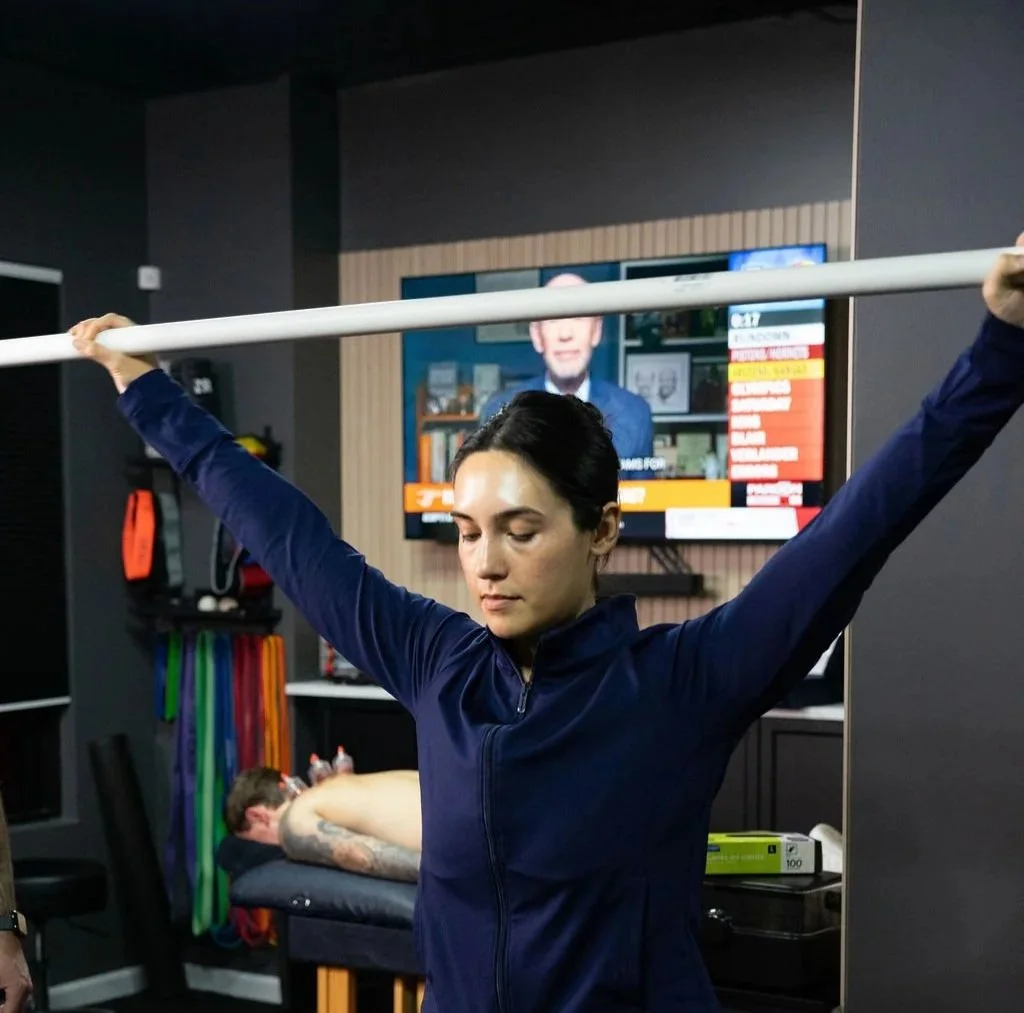 Sports physical therapy session focused on athlete recovery and injury rehabilitation