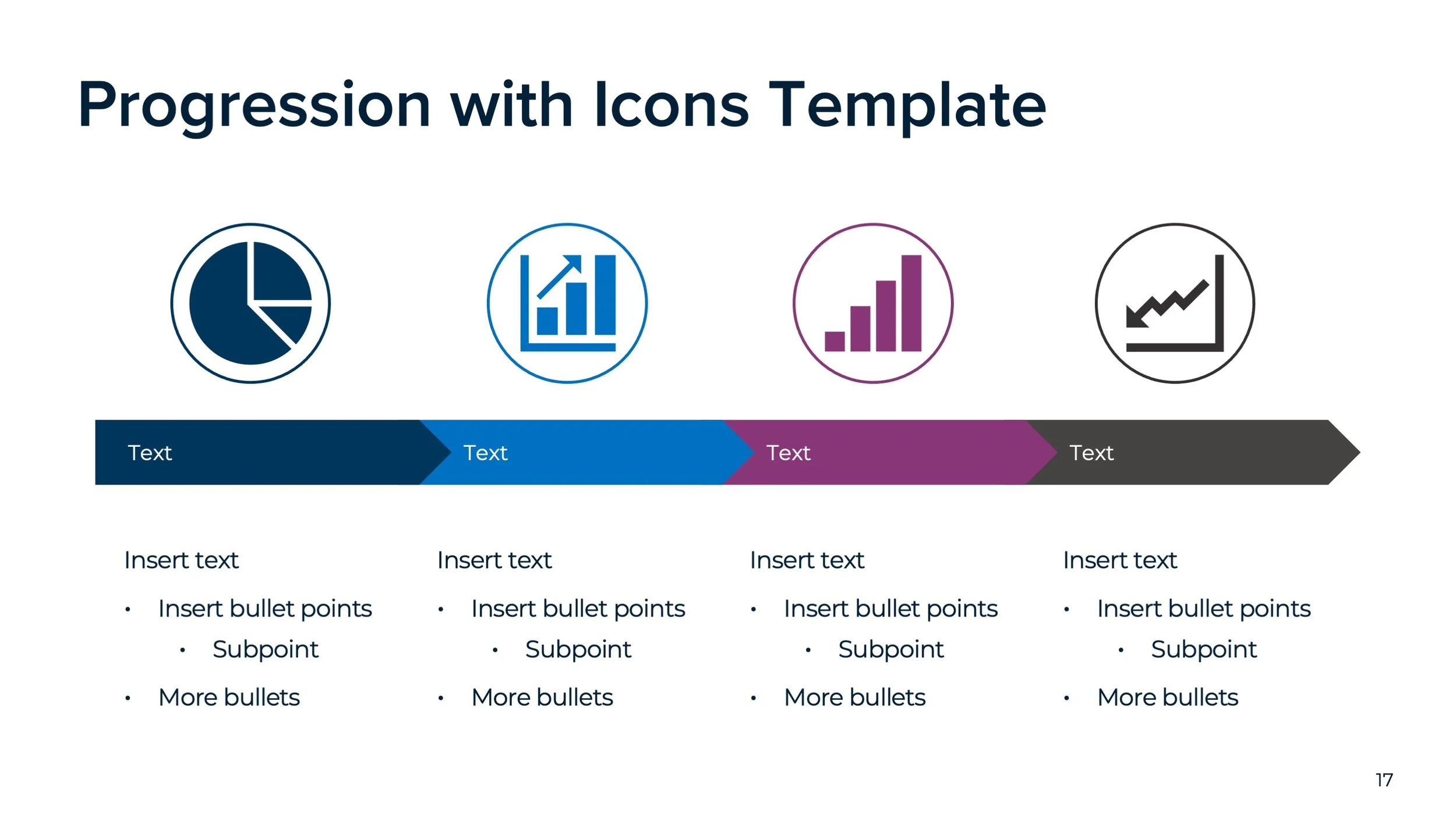Progression with Icons Template