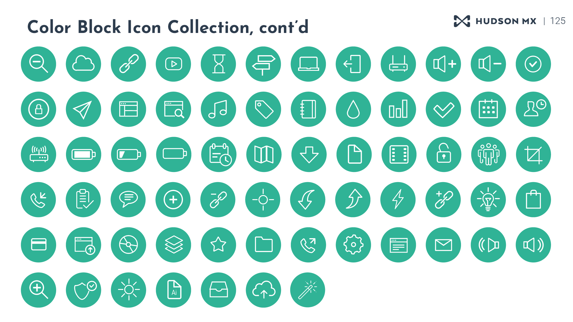 Color Block Icon Collection, Pt 6.