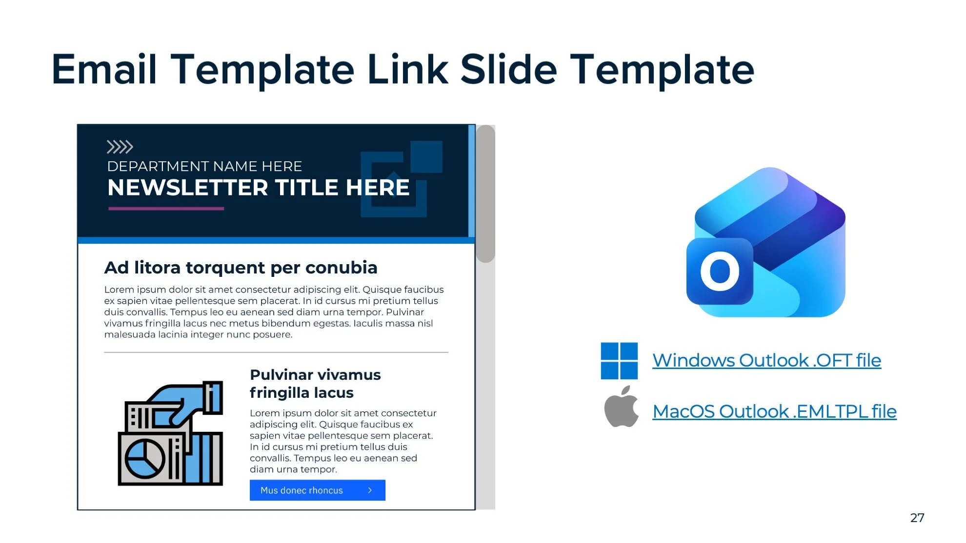Email Template Link Slide Template