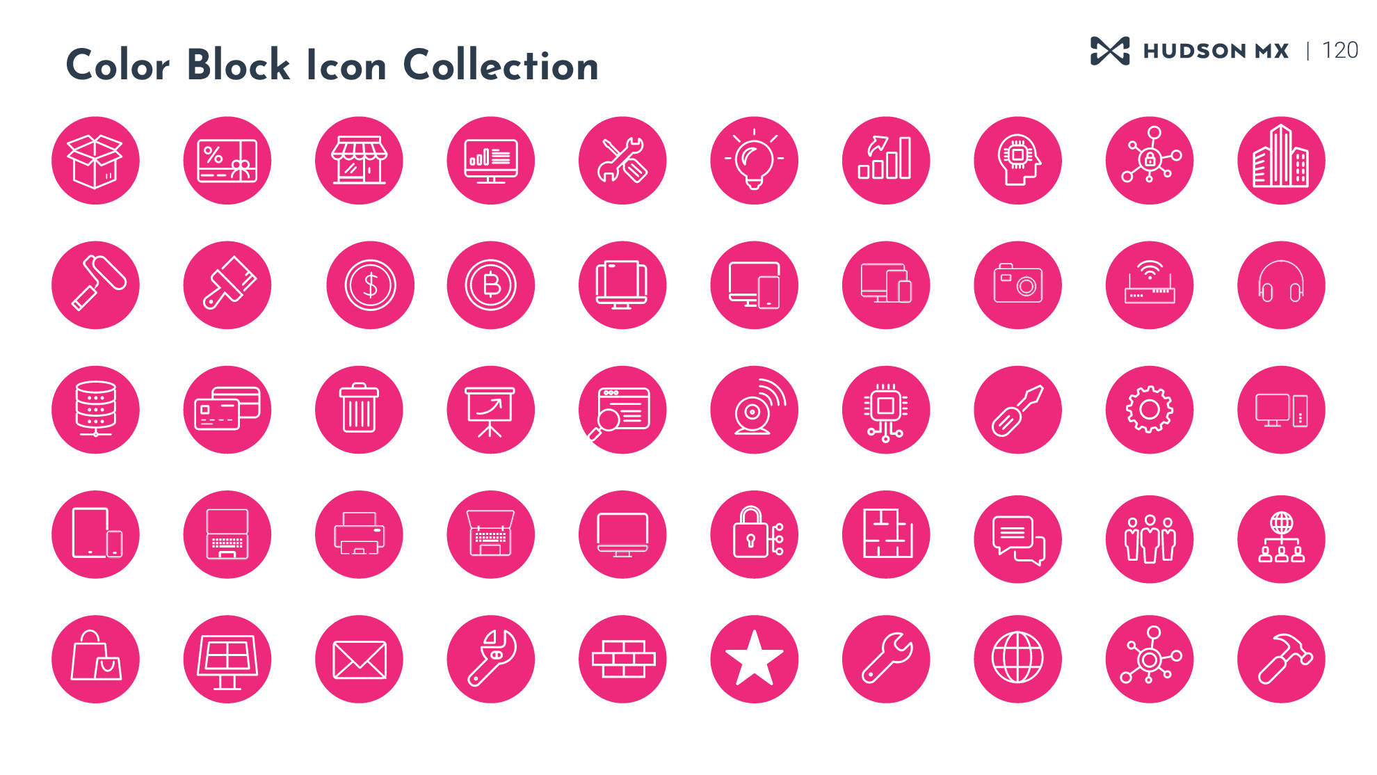 Color Block Icon Collection, Pt 1.