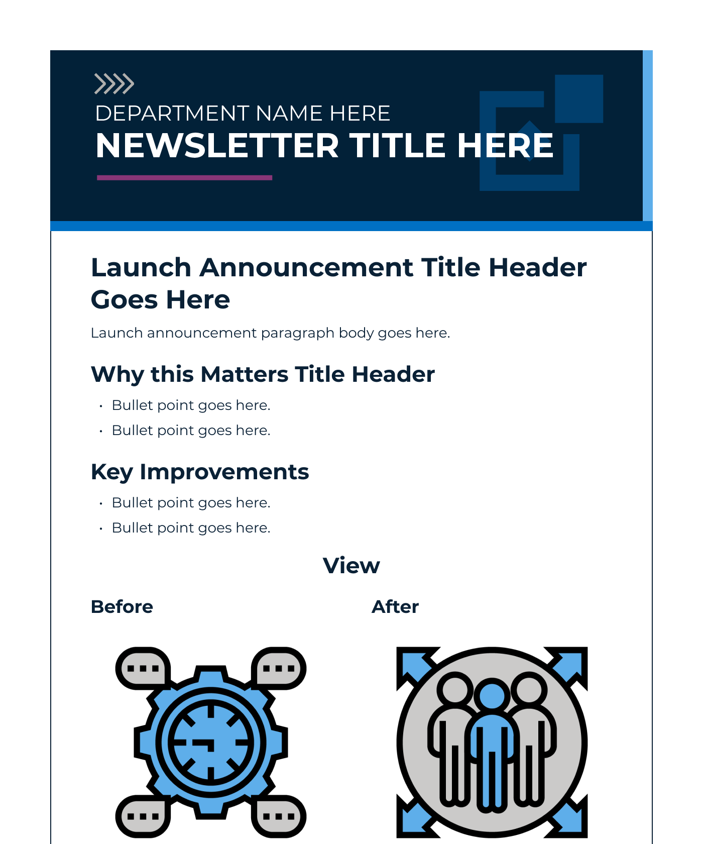 Launch Announcement Newsletter Template