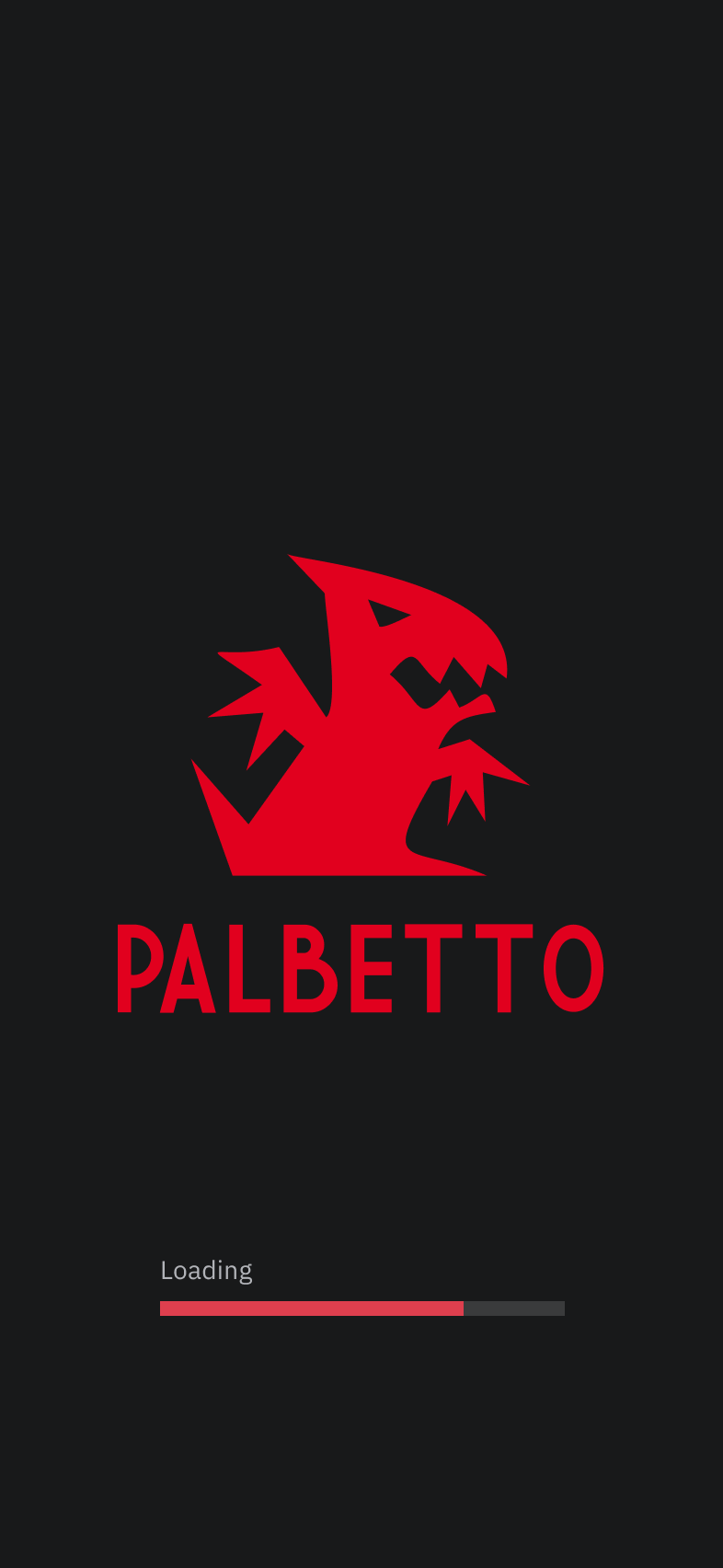 PALBETTO Splash Screen