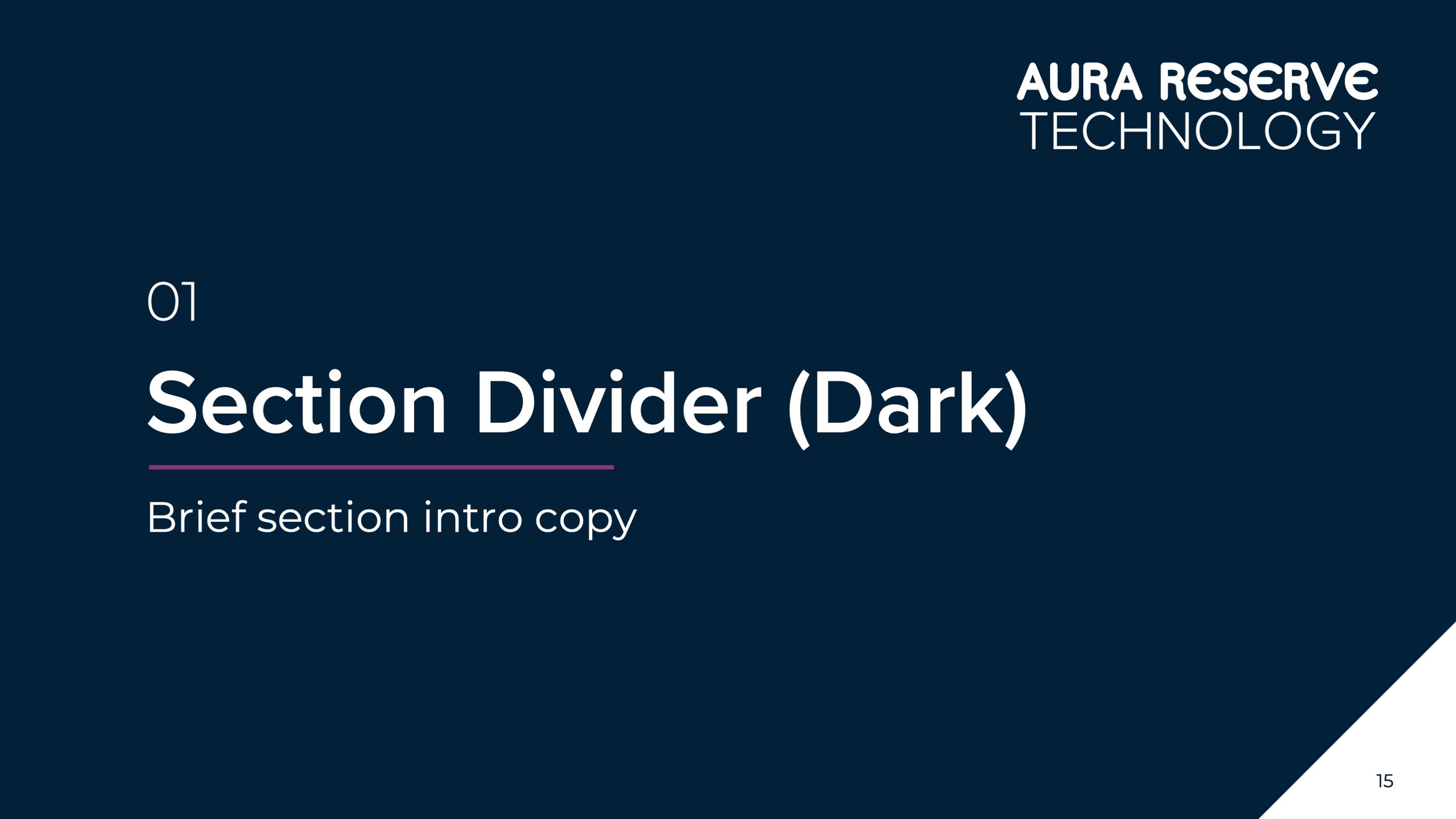 Section Divider (Dark)