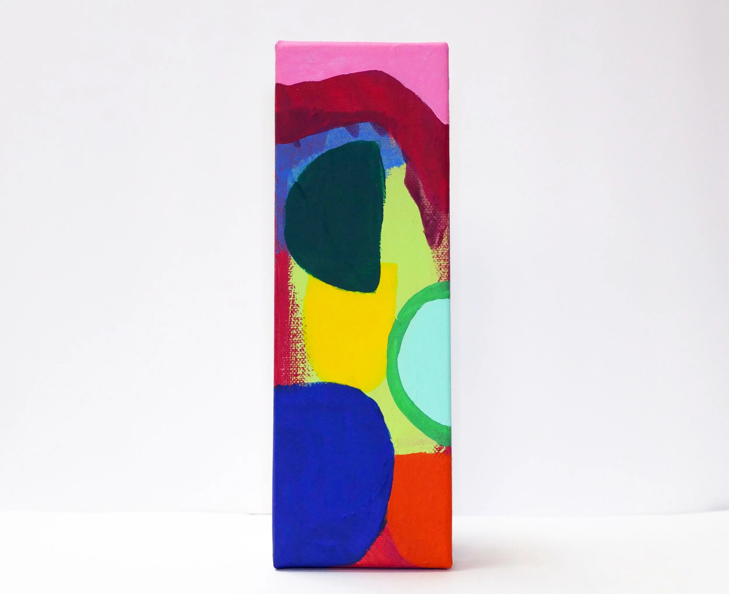 Dancing Shapes 6 - Acrylic Abstract Painting