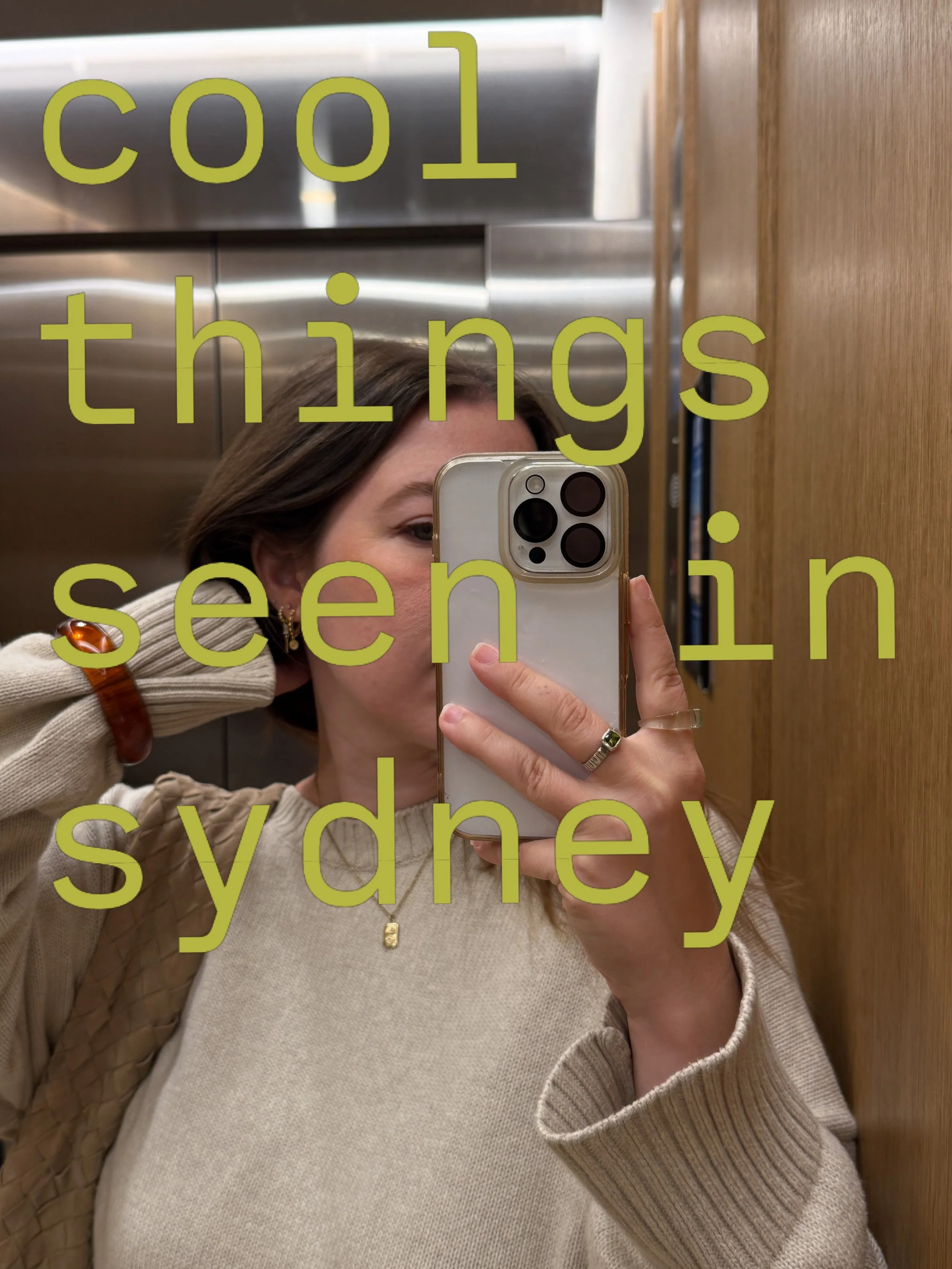 Sights from Sydney, from the camera roll of a graphic designer