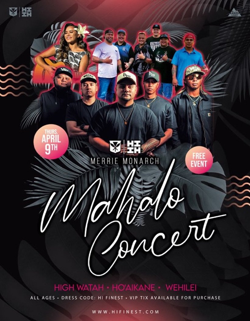 🚨Tonight&rsquo;s The Night Hilo - Free Concert🚨

Free Cover x All Ages x Open To Public
No Dress Code - Just Come &amp; Enjoy!!!!

9:15-10:30 - @highwatah 
7:45-8:45 - @hoaikane 
6:30-7:15 - @wehilei 
5:30 - Doors Open! 

VIP available for purchase