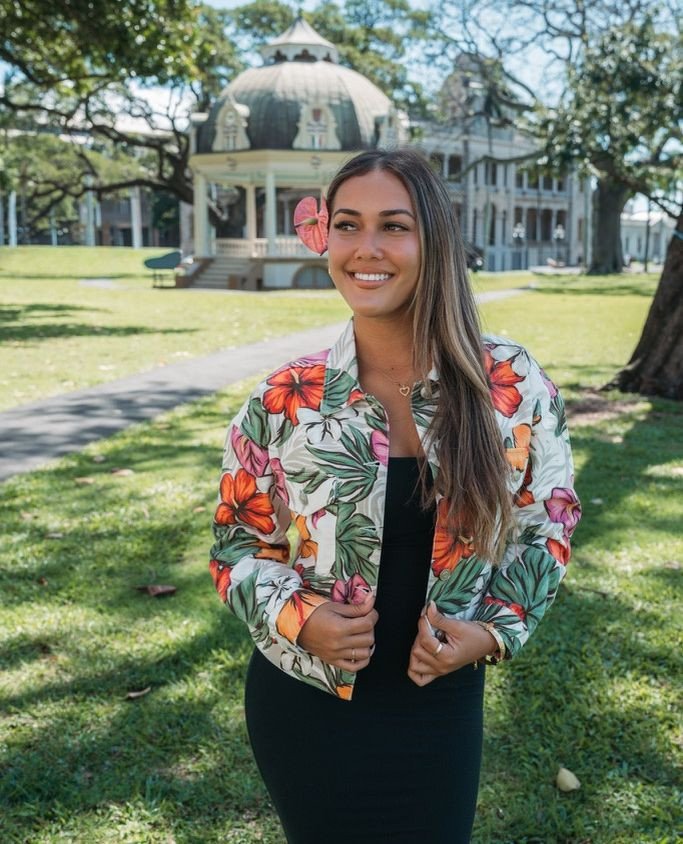 The perfect denim jacket... Available Now Exclusively at our Merrie Monarch Pop Up! ⁠
⁠
#HIFinest