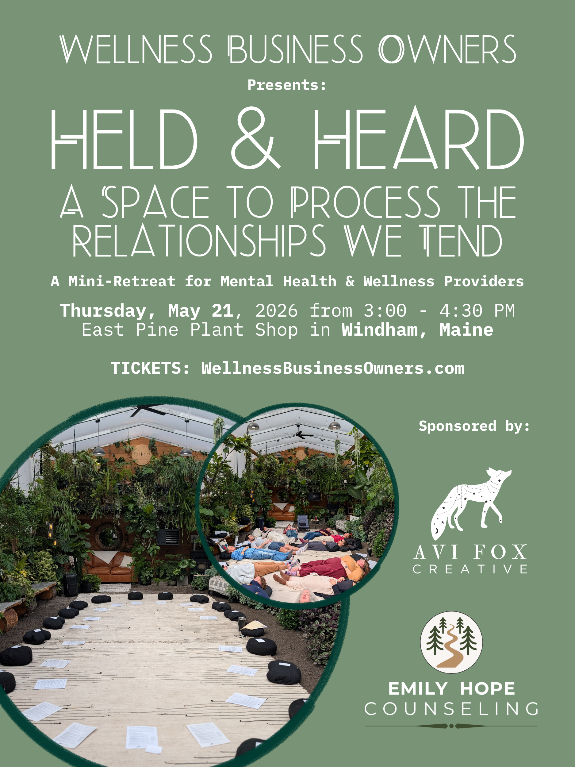 Held & Heard: A Space to Process the Relationships We Tend