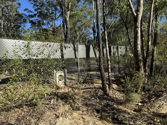 Koala fencing with escape hole