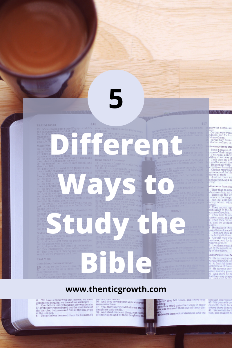 Five (5) Ways to Study the Bible