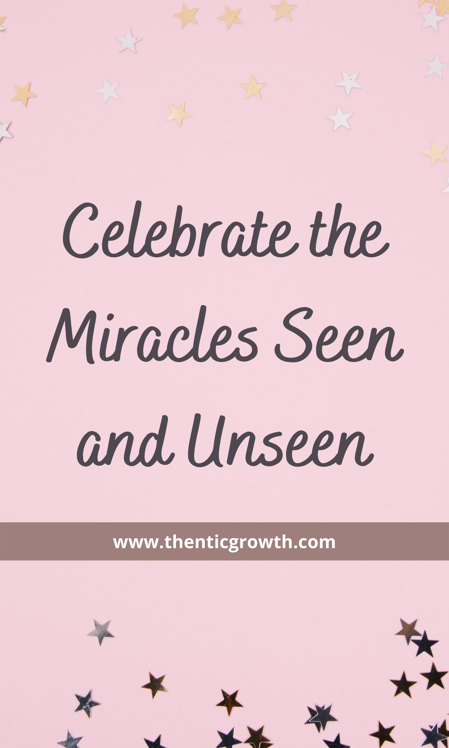 Visible Miracles and Imperceptible Miracles: Celebrate One, the Other, or Both?