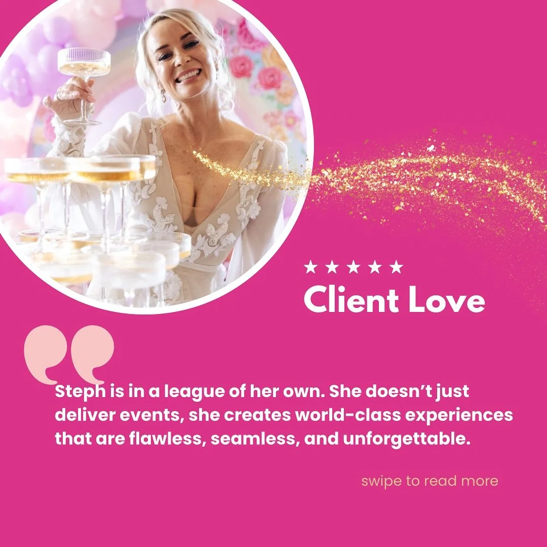 Feedback like this is everything ✨

&ldquo;Steph is in a league of her own. She doesn&rsquo;t just deliver events, she creates world-class experiences that are flawless, seamless, and unforgettable.&rdquo;

It was such an honour to bring Sparkle Sund