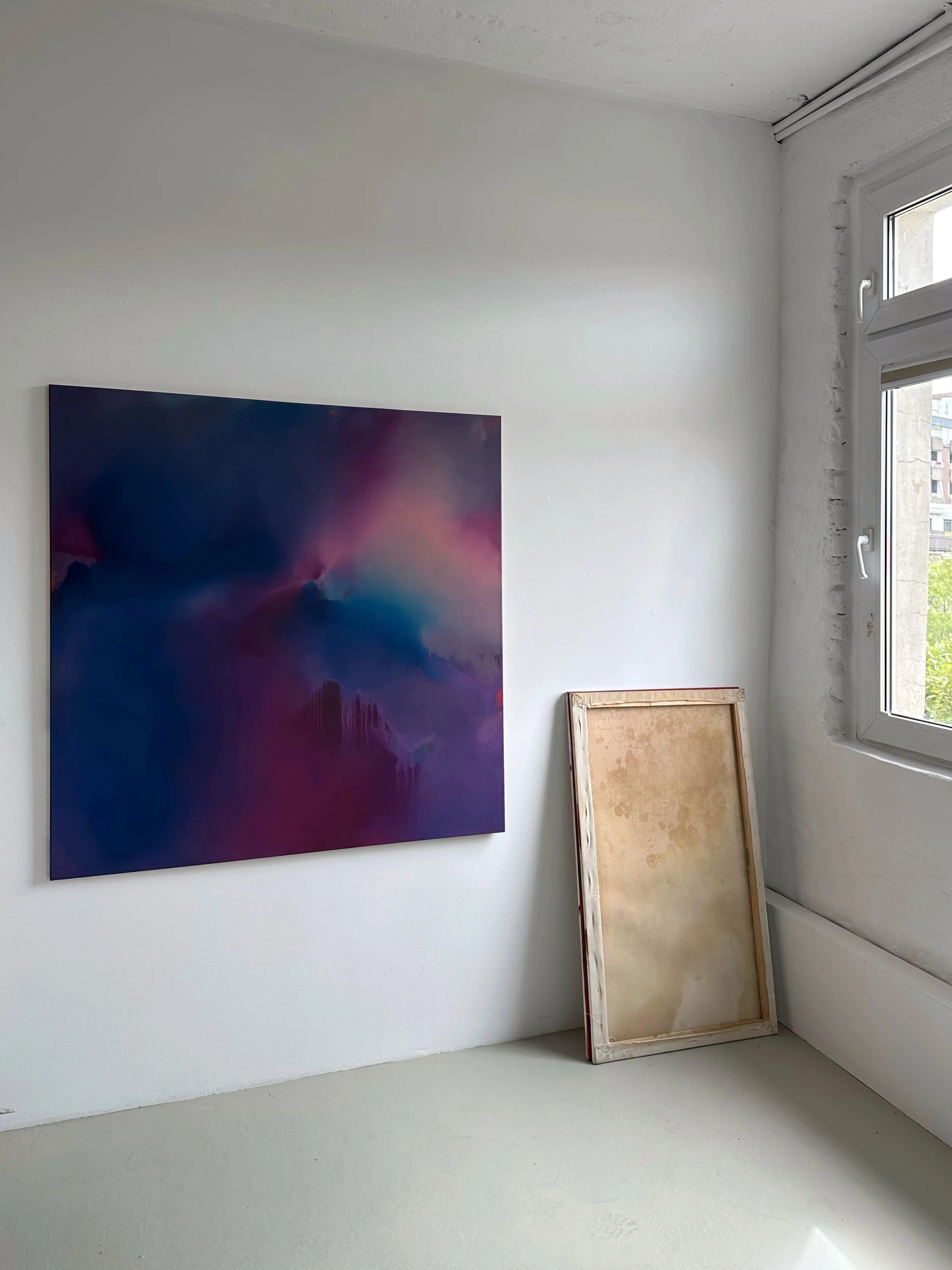 Farbbad_Blaupinkrosaviolett_Öl auf Leinwand_120x120cm_2020_B_AntjeBockeloh.jpeg