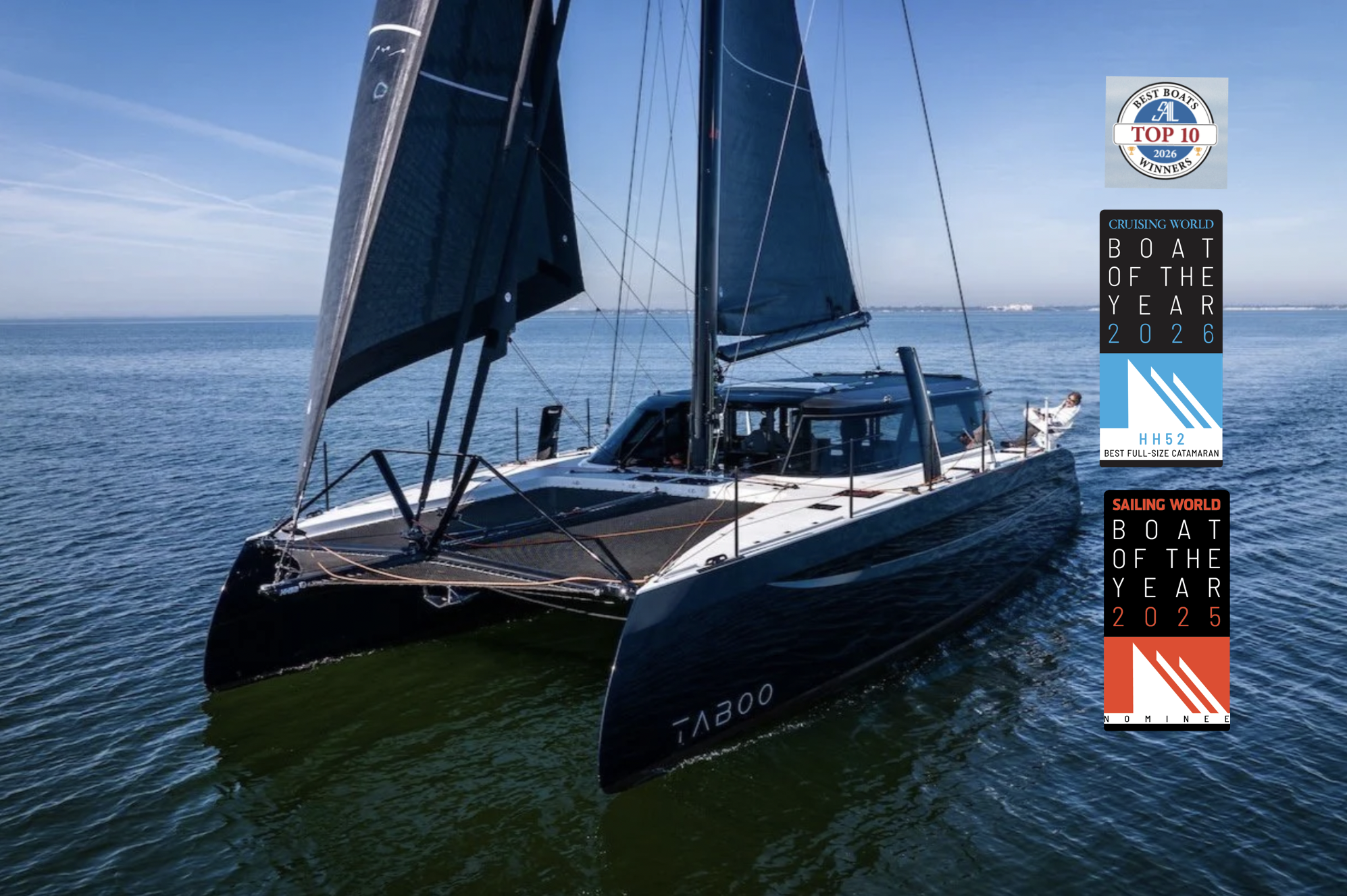 The electrified HH52 will launch later this year (2024) and is a no-compromise performance cruising catamaran.