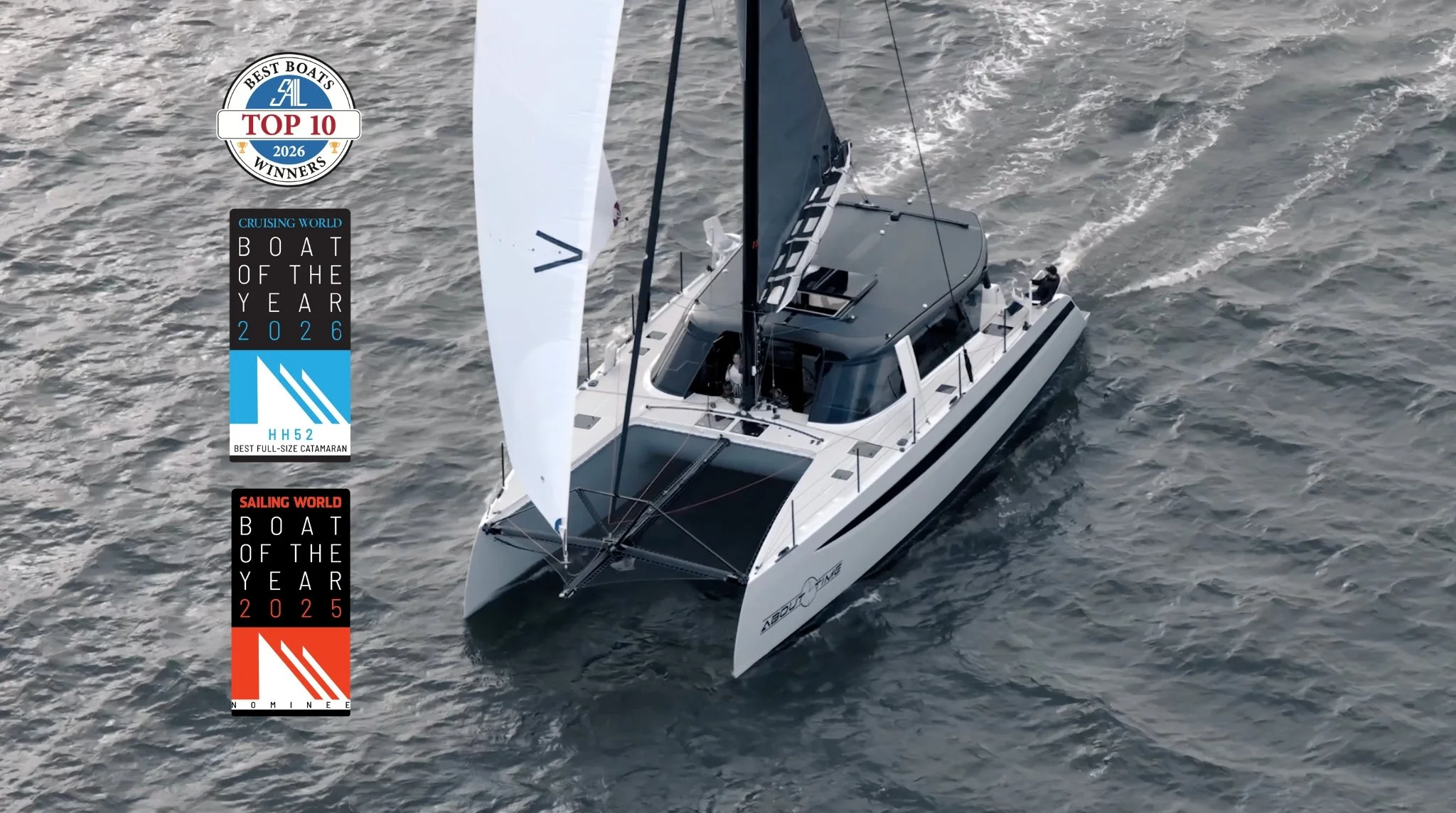 The electrified HH52 will launch later this year (2024) and is a no-compromise performance cruising catamaran.