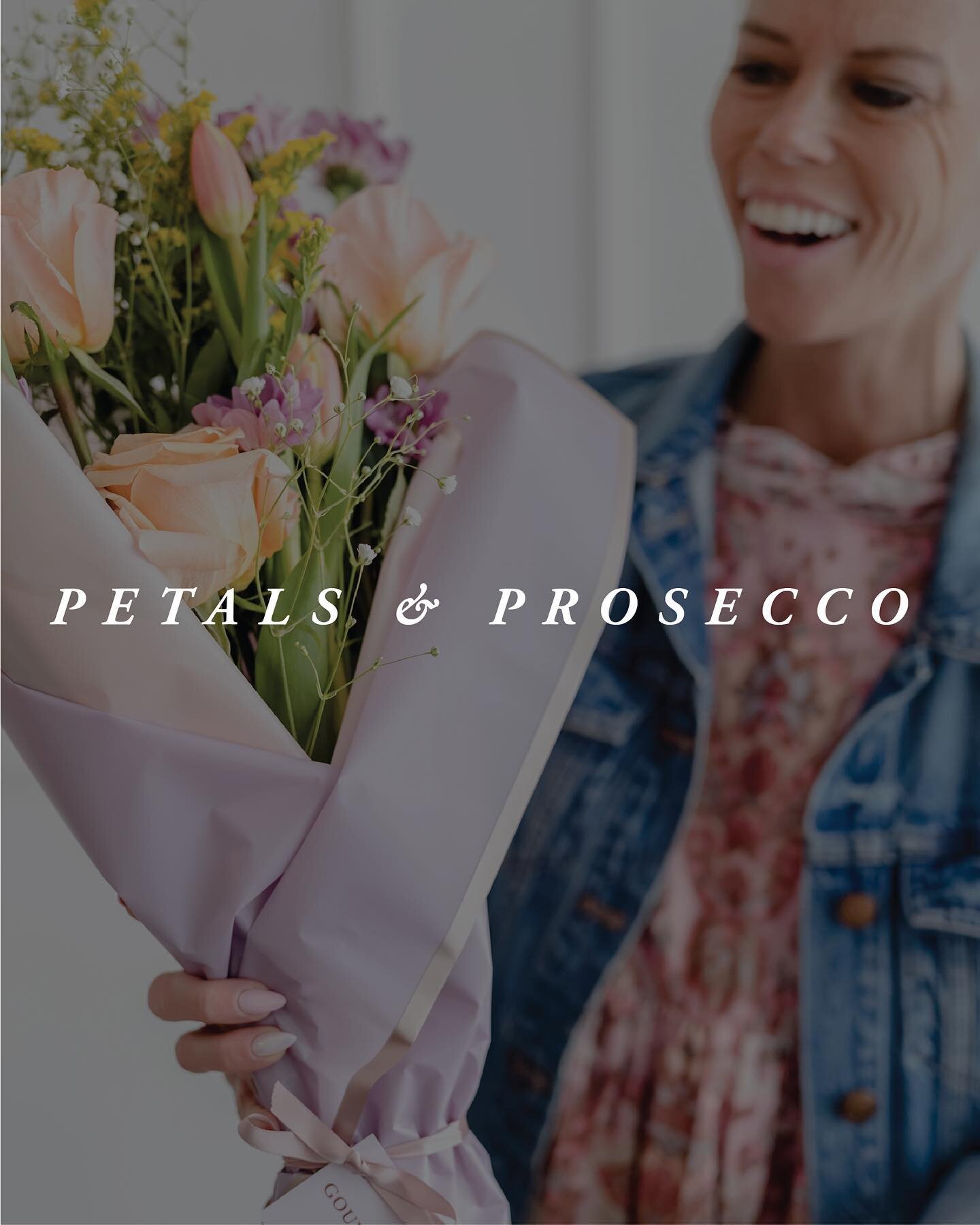 Due to popular demand we are offering ONE more opportunity to join us at The Empty Corner for Petals &amp; Prosecco with Kristie from @gouda_and_ganache! Bring your besties and your favorite bottle of bubbly to learn the basics of flower arranging an