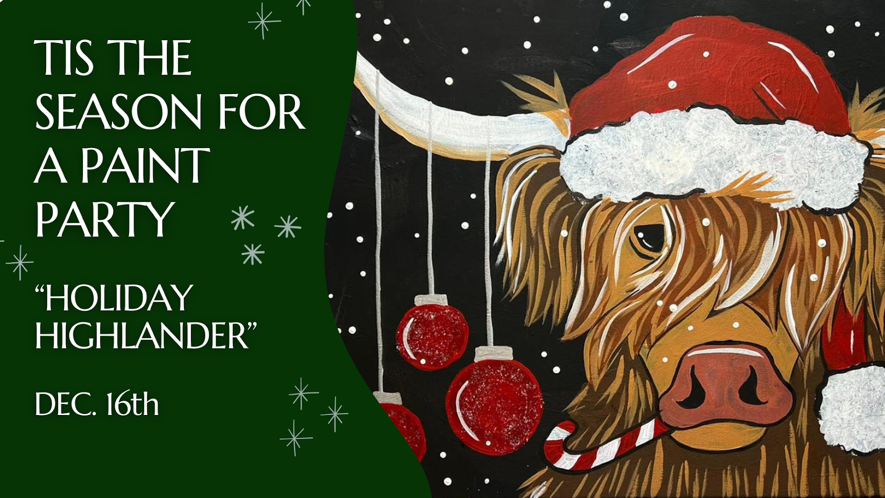 Paint Party: Holiday Highlander