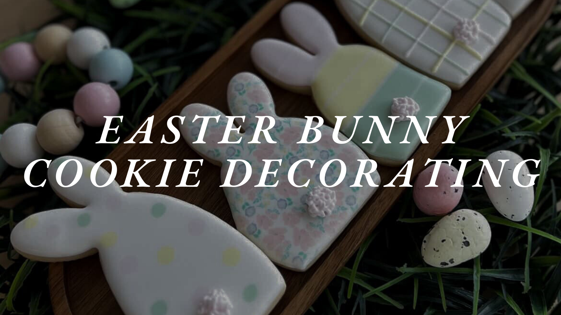 Easter Bunny Sugar Cookie Decorating