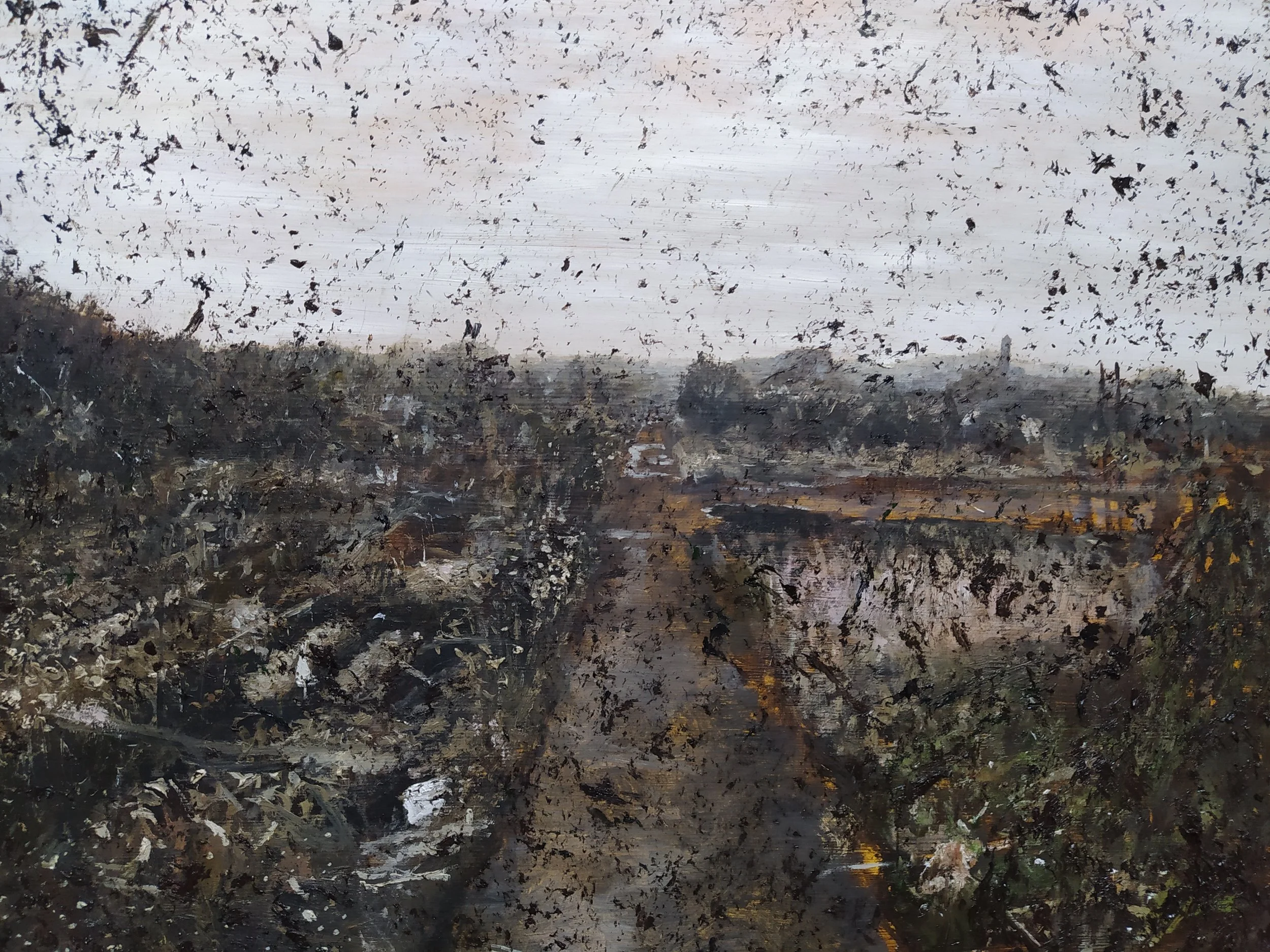 Interferences IV, Oil on canvas, 40 x 50 cm - SOLD