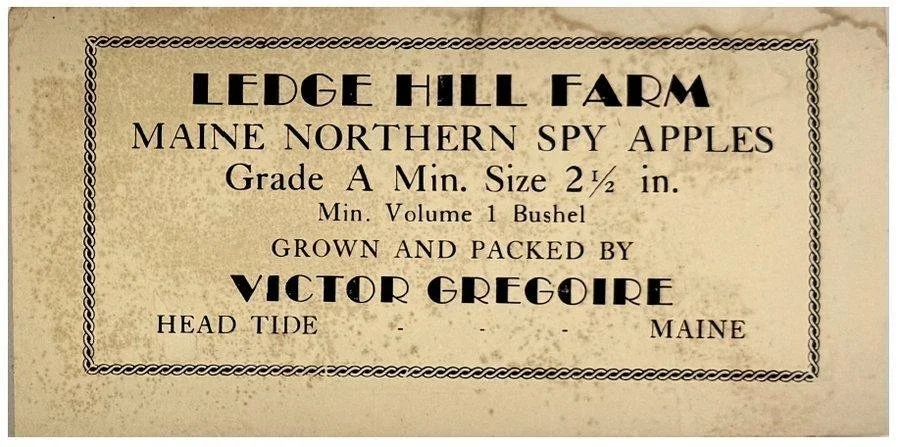 Ledge Hill Farm bushel label