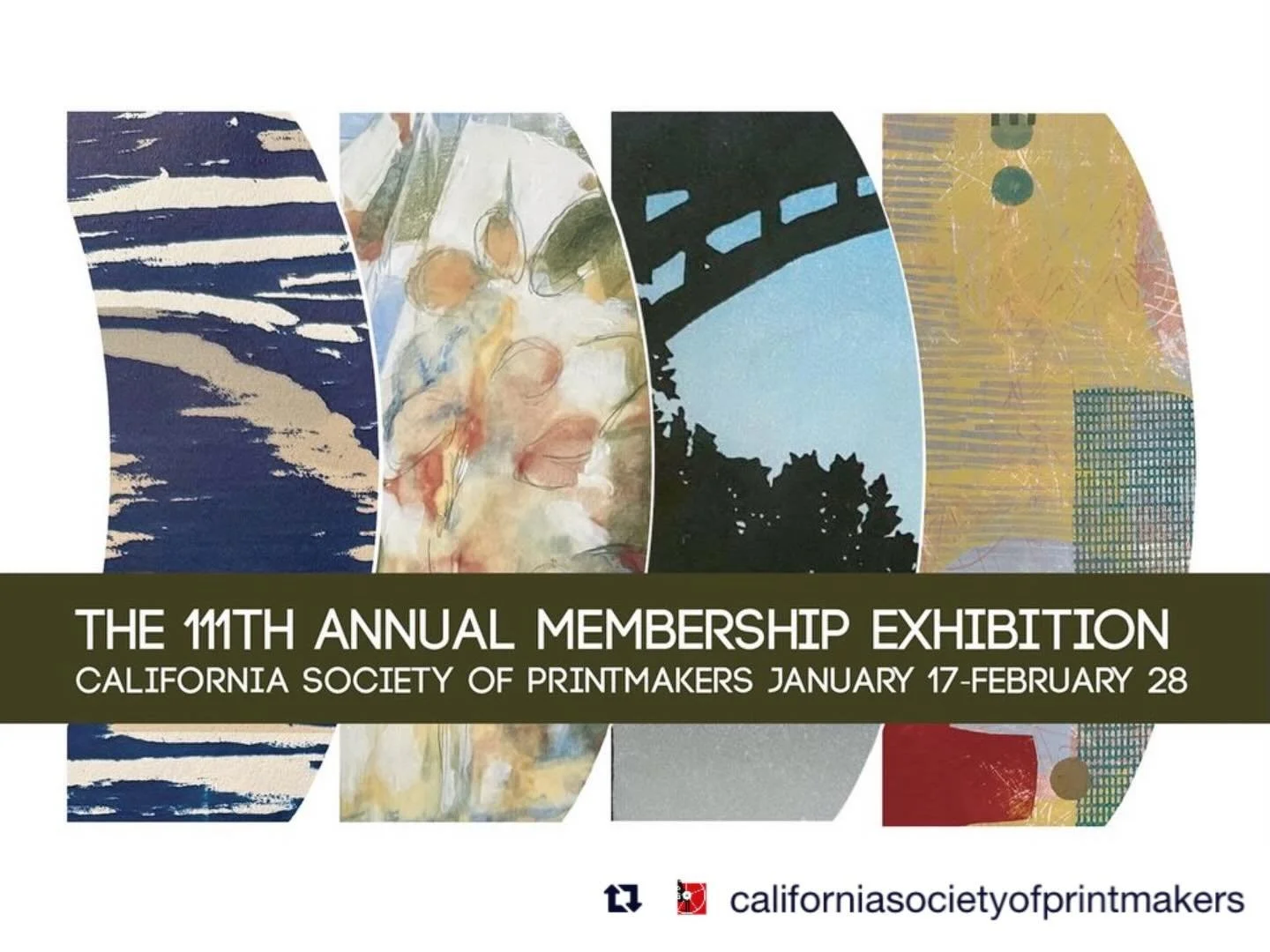 Repost from @californiasocietyofprintmakers
&bull;
🖼️ We&rsquo;re thrilled to announce the 111th Annual Membership Exhibition opens this Saturday 1/17 and runs through 2/28 with gallery hours on weekends 11am-2pm at the @piedmontcenterforthearts 

✨