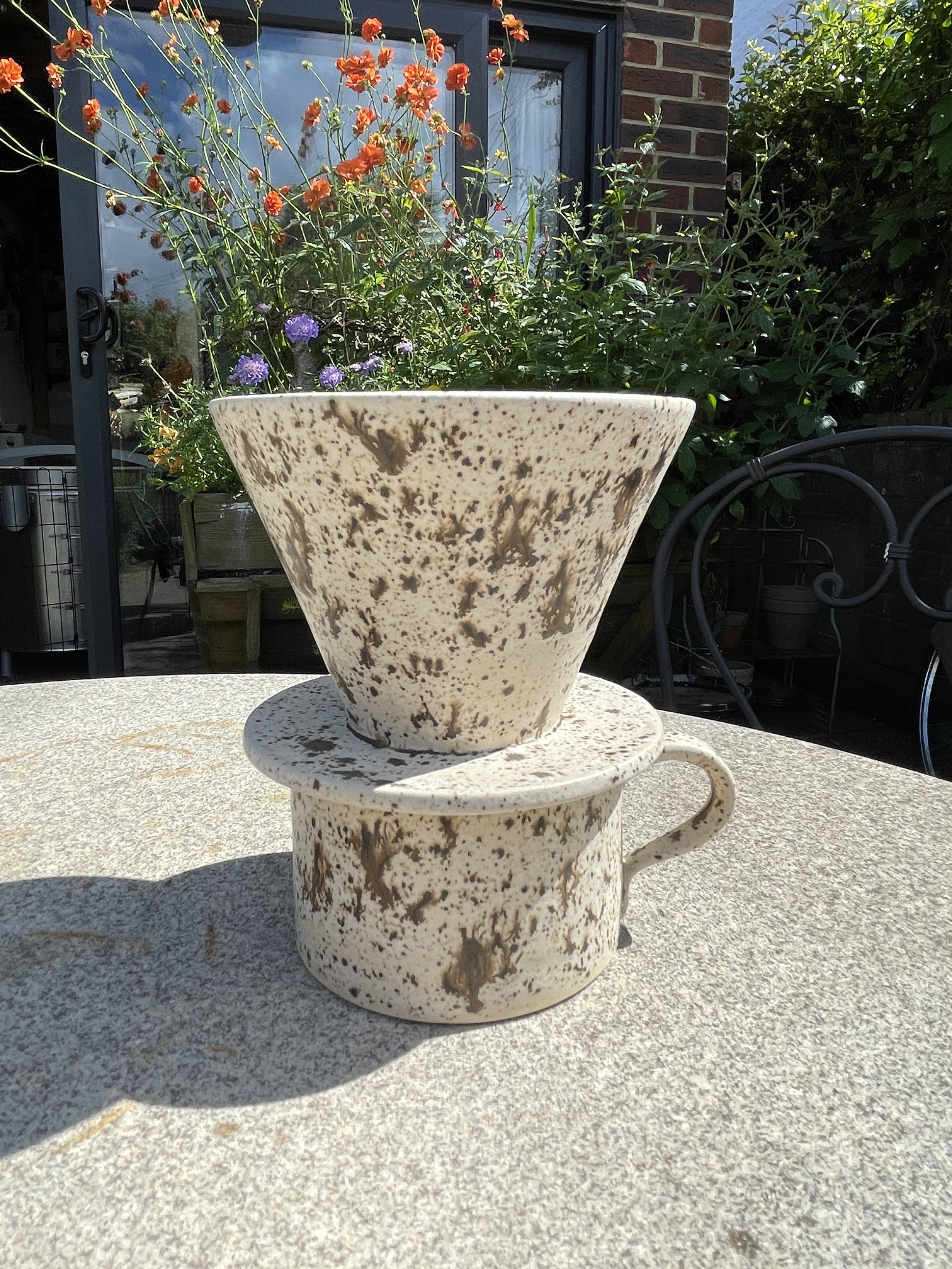 Coffee filter and cup set